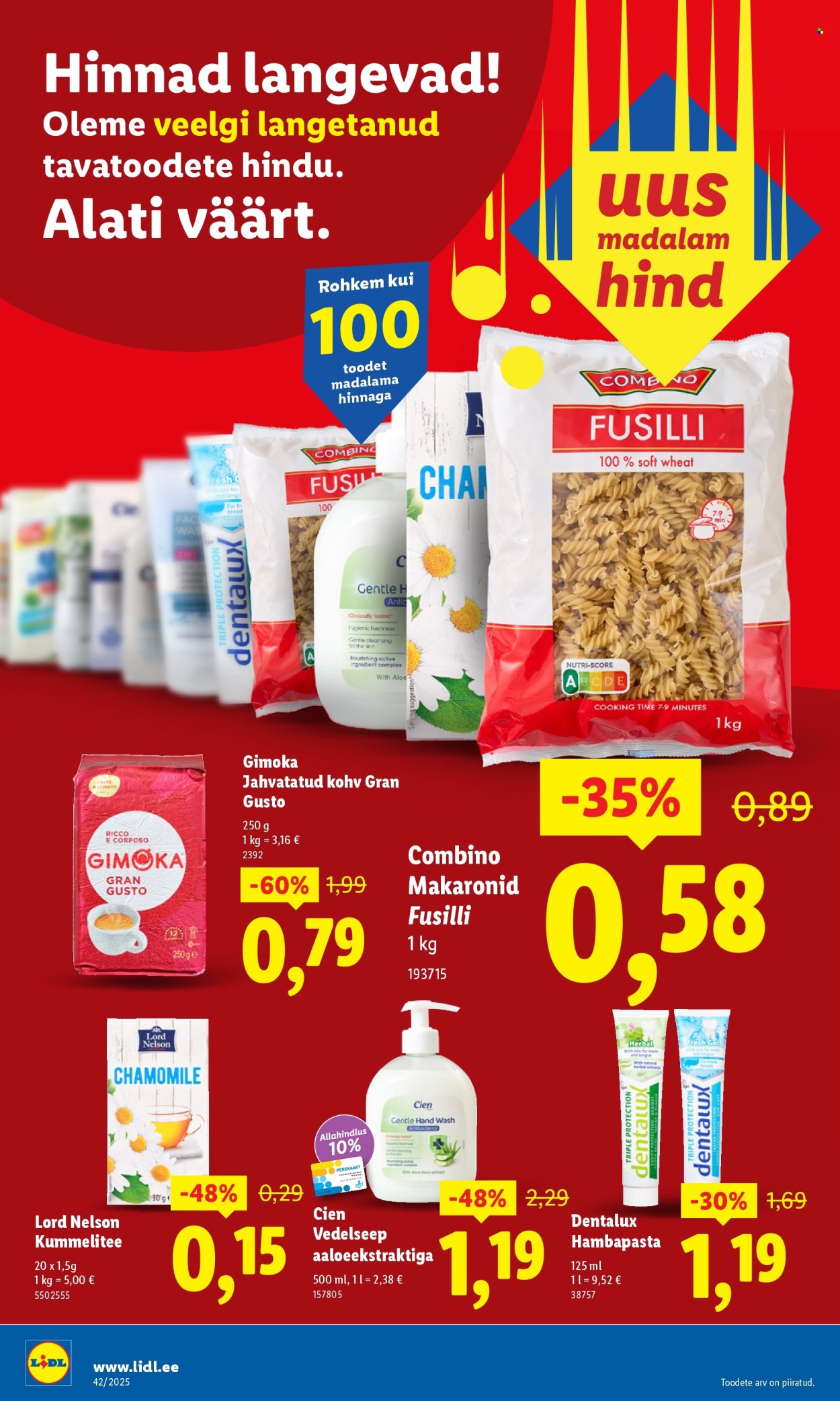 Lidl kliendileht - Nädalalõpu pakkumised (16.10 - 19.10.2025)