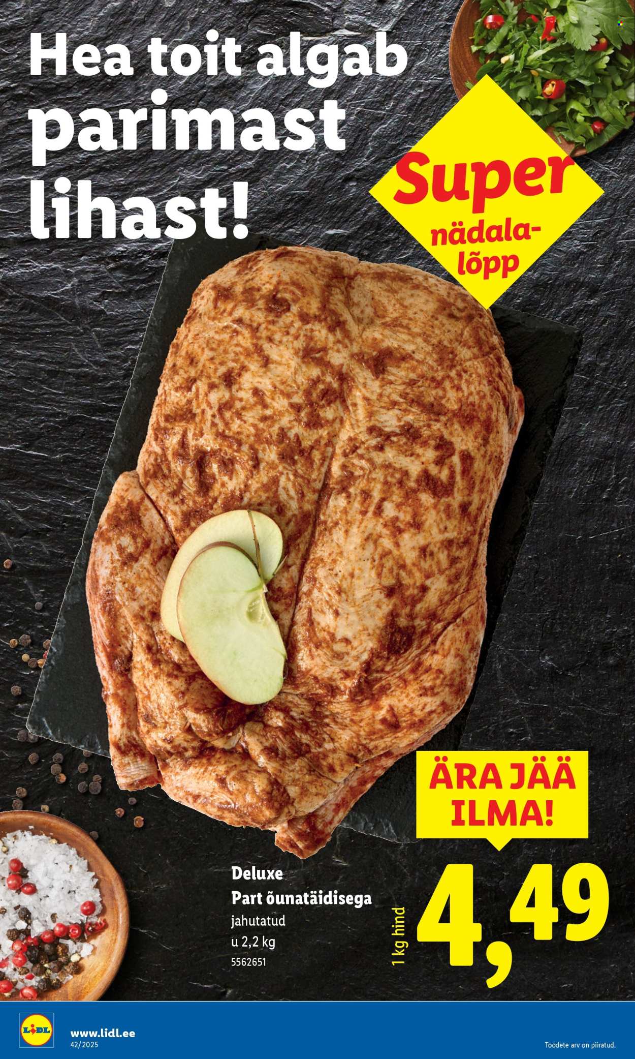 Lidl kliendileht - Nädalalõpu pakkumised (16.10 - 19.10.2025)