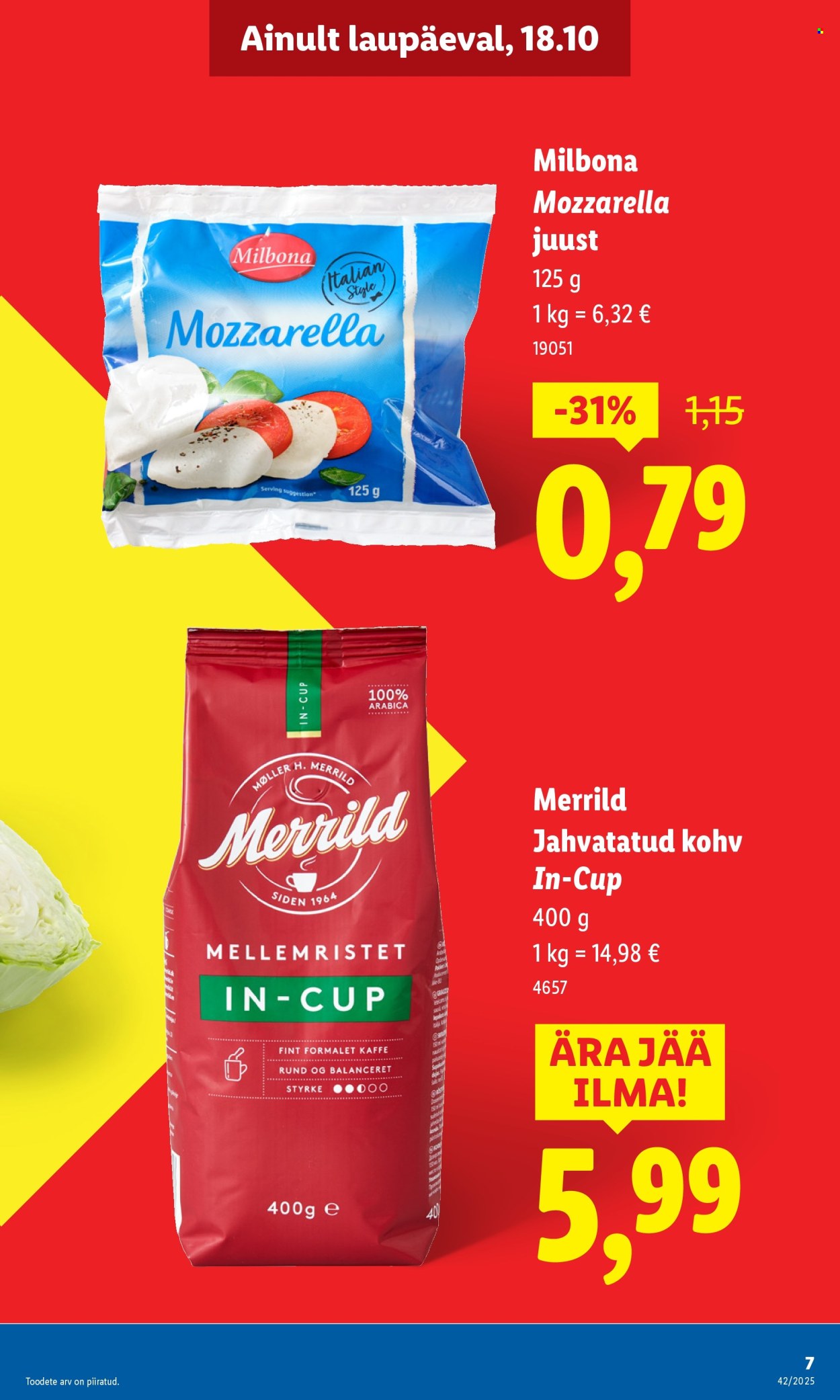 Lidl kliendileht - Nädalalõpu pakkumised (16.10 - 19.10.2025)