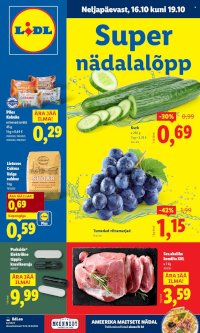 Lidl kliendileht - Nädalalõpu pakkumised (16.10 - 19.10.2025)