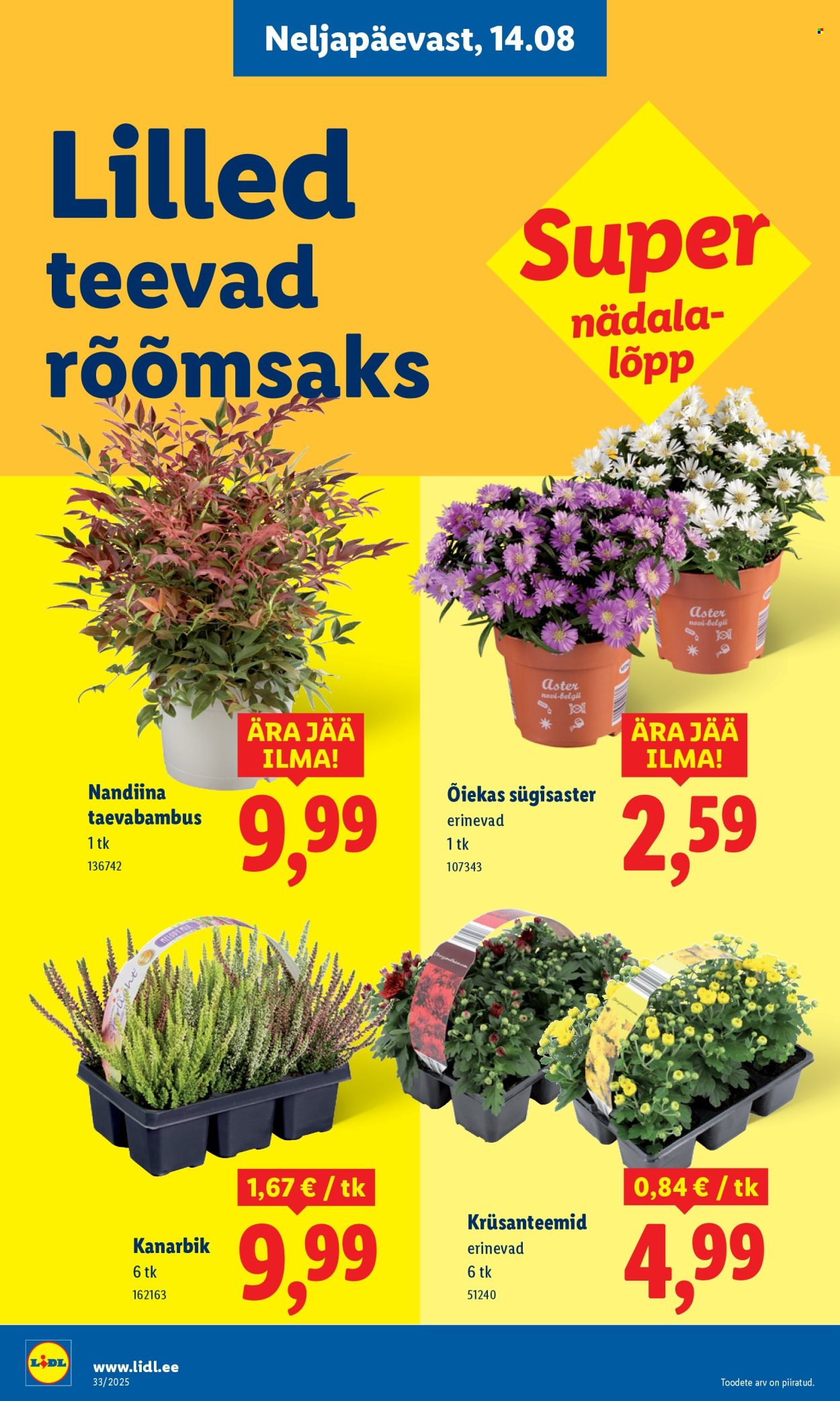 Lidl kliendileht - Kliendileht (14.08 - 17.08.2025)