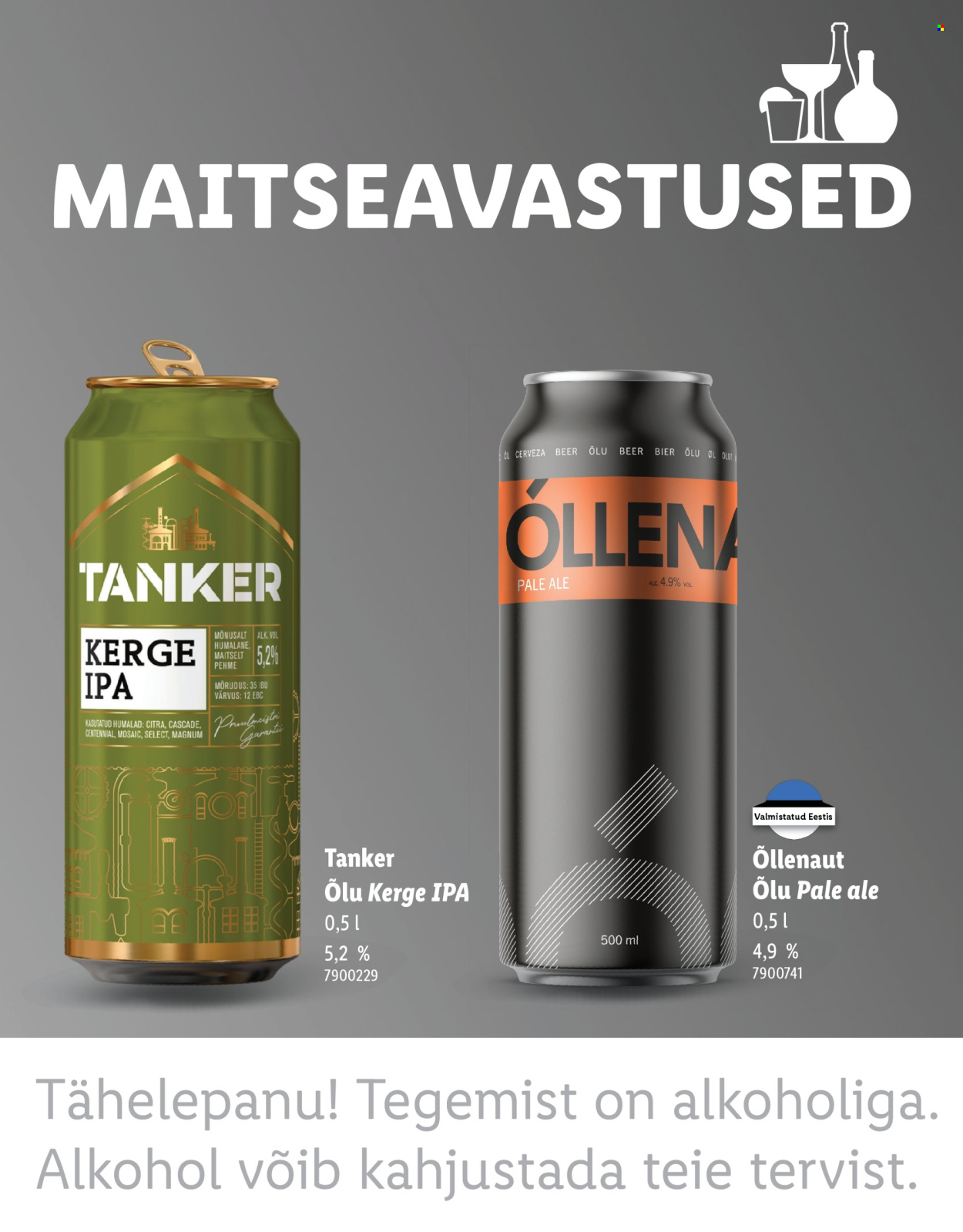 Lidl kliendileht - MAITSEAVASTUSED