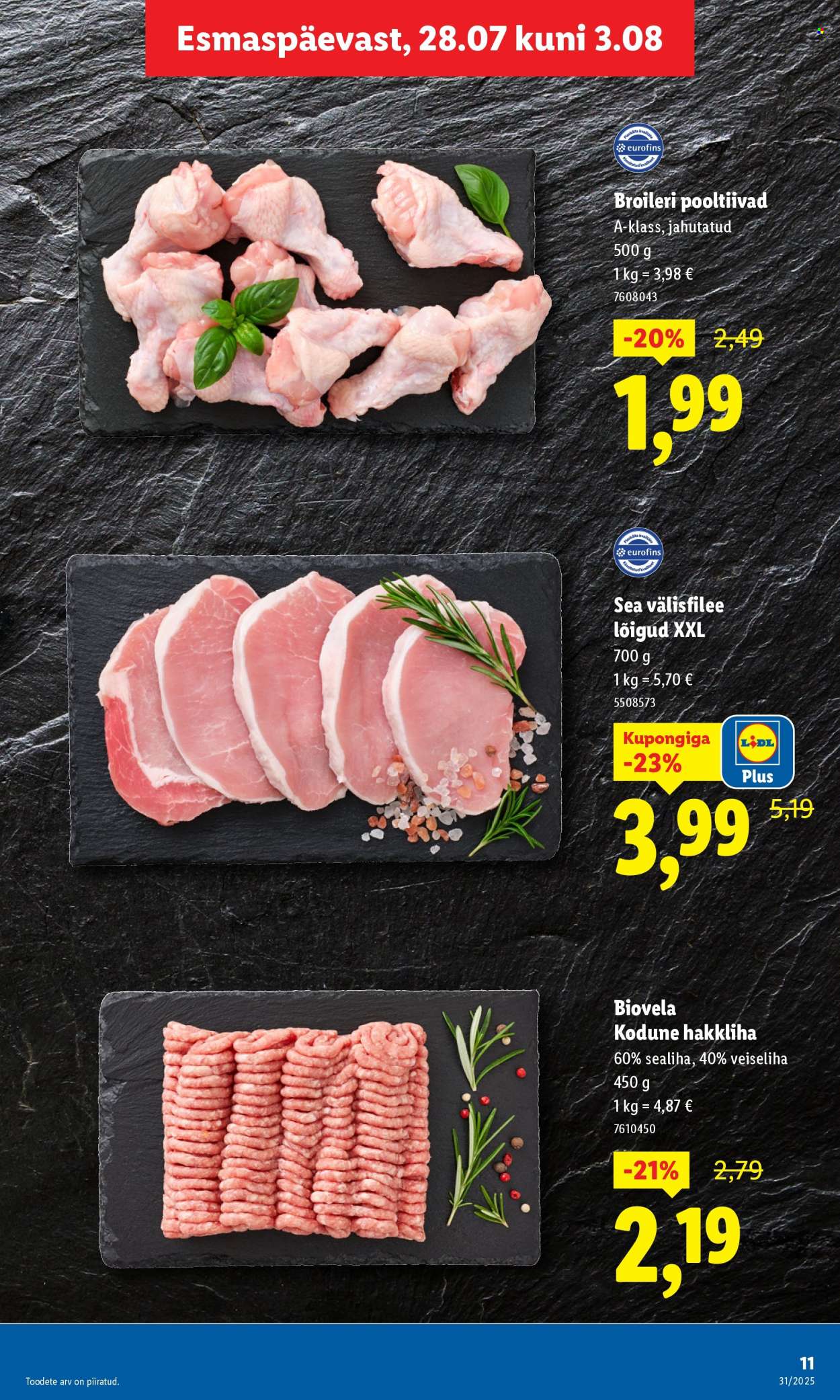 Lidl kliendileht - Kliendileht (28.07 - 3.08.2025)