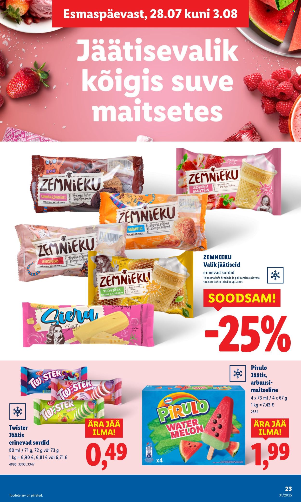 Lidl kliendileht - Kliendileht (28.07 - 3.08.2025)