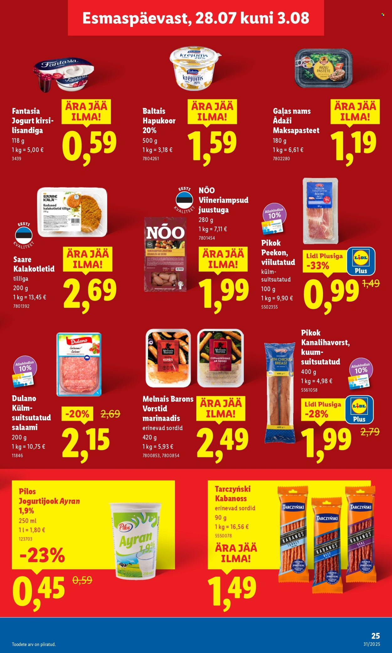 Lidl kliendileht - Kliendileht (28.07 - 3.08.2025)