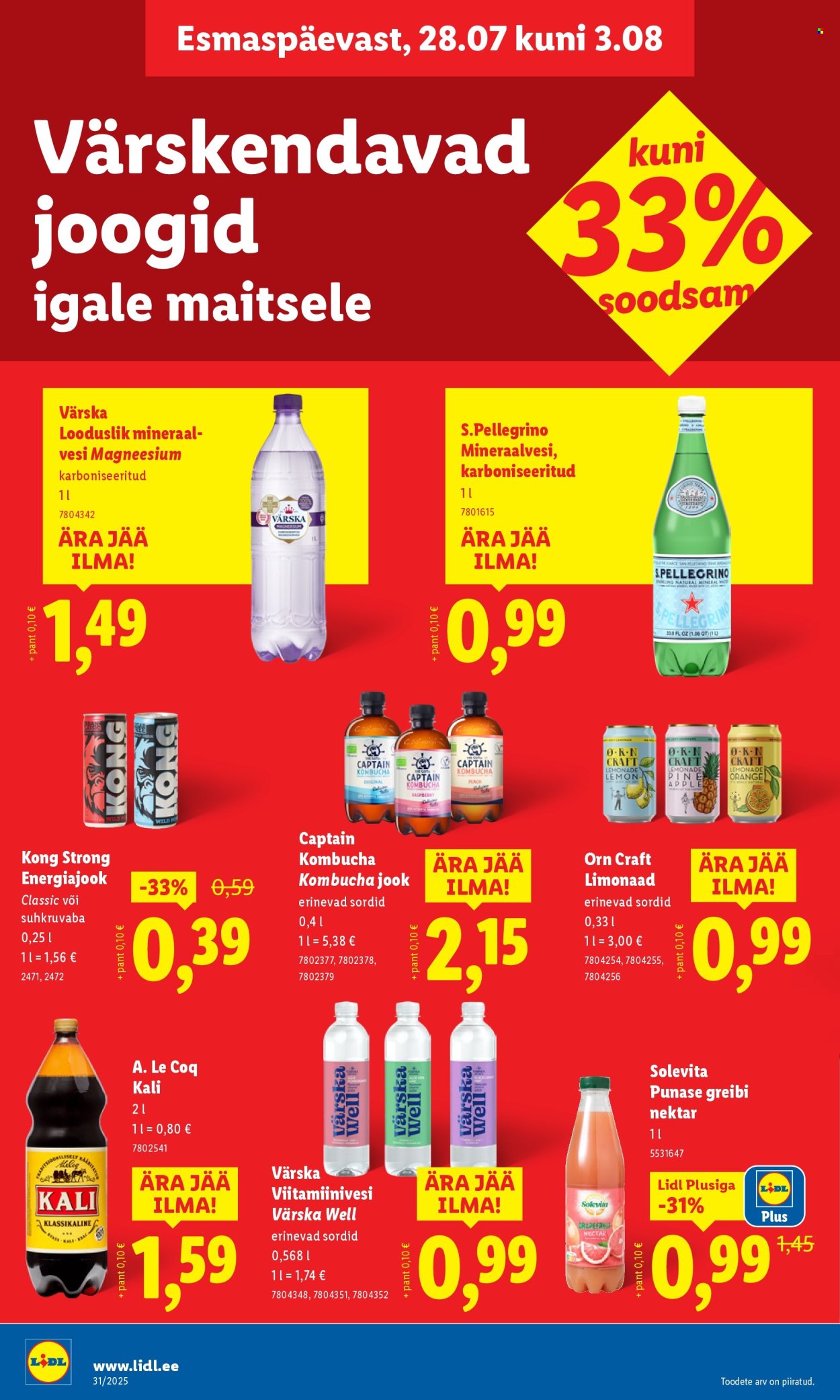 Lidl kliendileht - Kliendileht (28.07 - 3.08.2025)