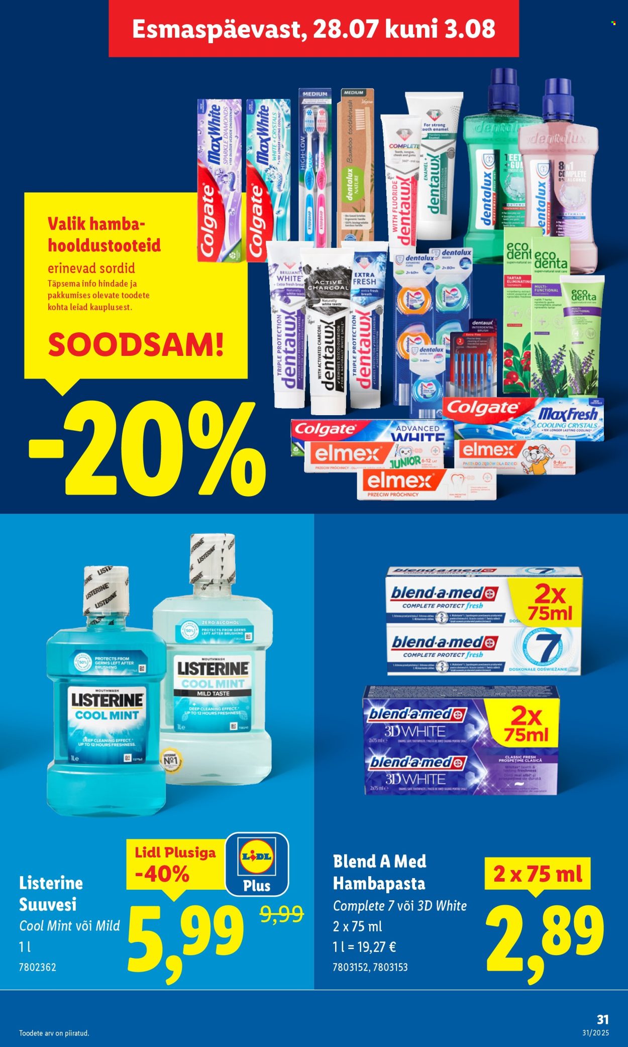 Lidl kliendileht - Kliendileht (28.07 - 3.08.2025)