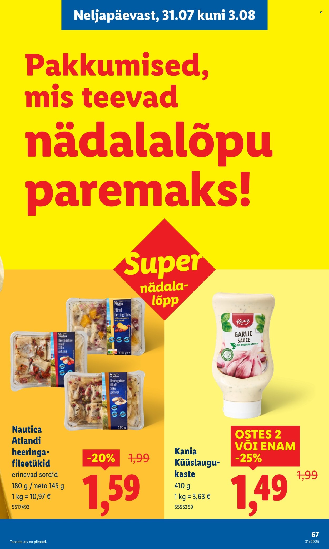 Lidl kliendileht - Kliendileht (28.07 - 3.08.2025)
