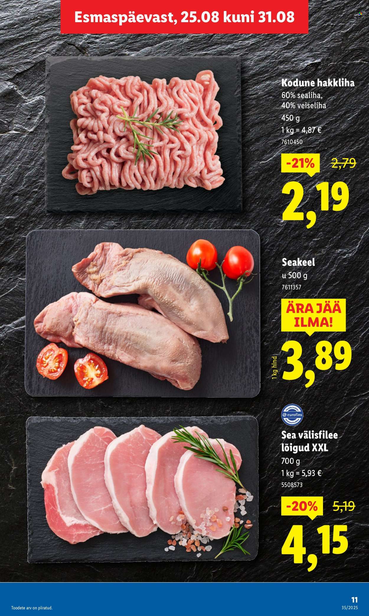 Lidl kliendileht - Kliendileht (25.08 - 31.08.2025)