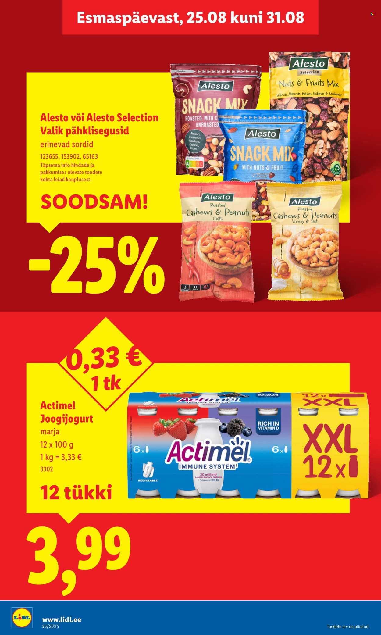 Lidl kliendileht - Kliendileht (25.08 - 31.08.2025)