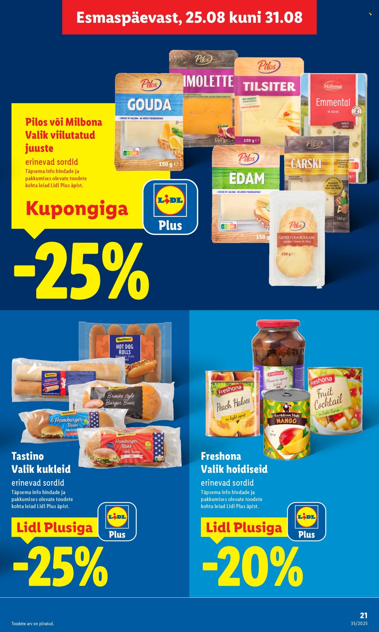 Lidl kliendileht - Kliendileht (25.08 - 31.08.2025)