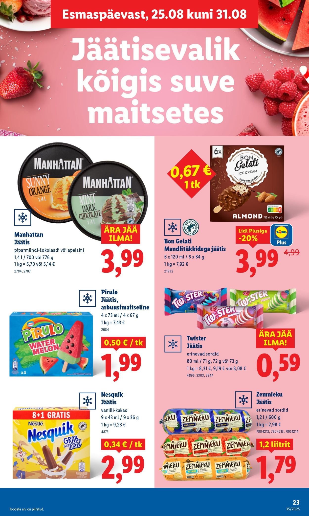 Lidl kliendileht - Kliendileht (25.08 - 31.08.2025)