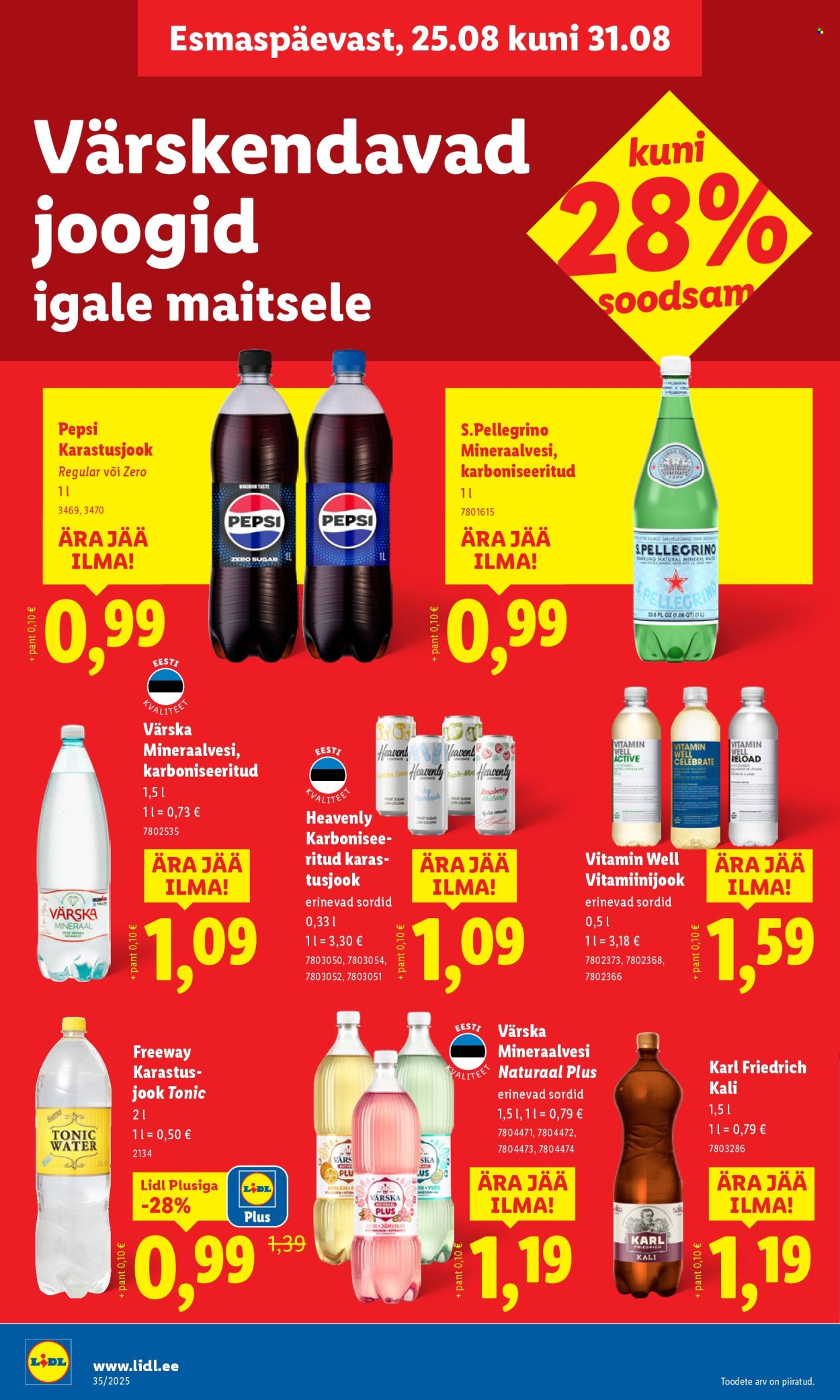 Lidl kliendileht - Kliendileht (25.08 - 31.08.2025)