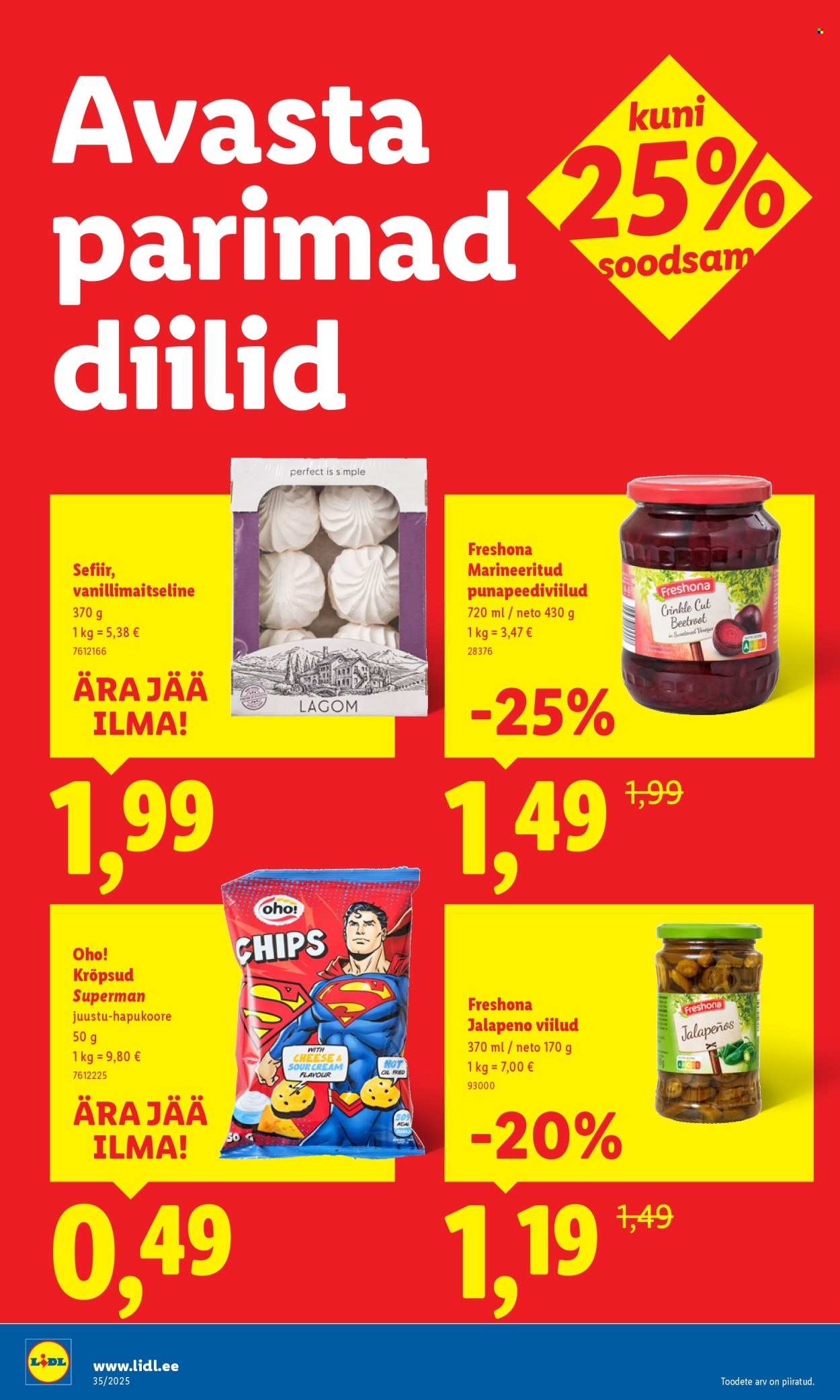 Lidl kliendileht - Kliendileht (25.08 - 31.08.2025)