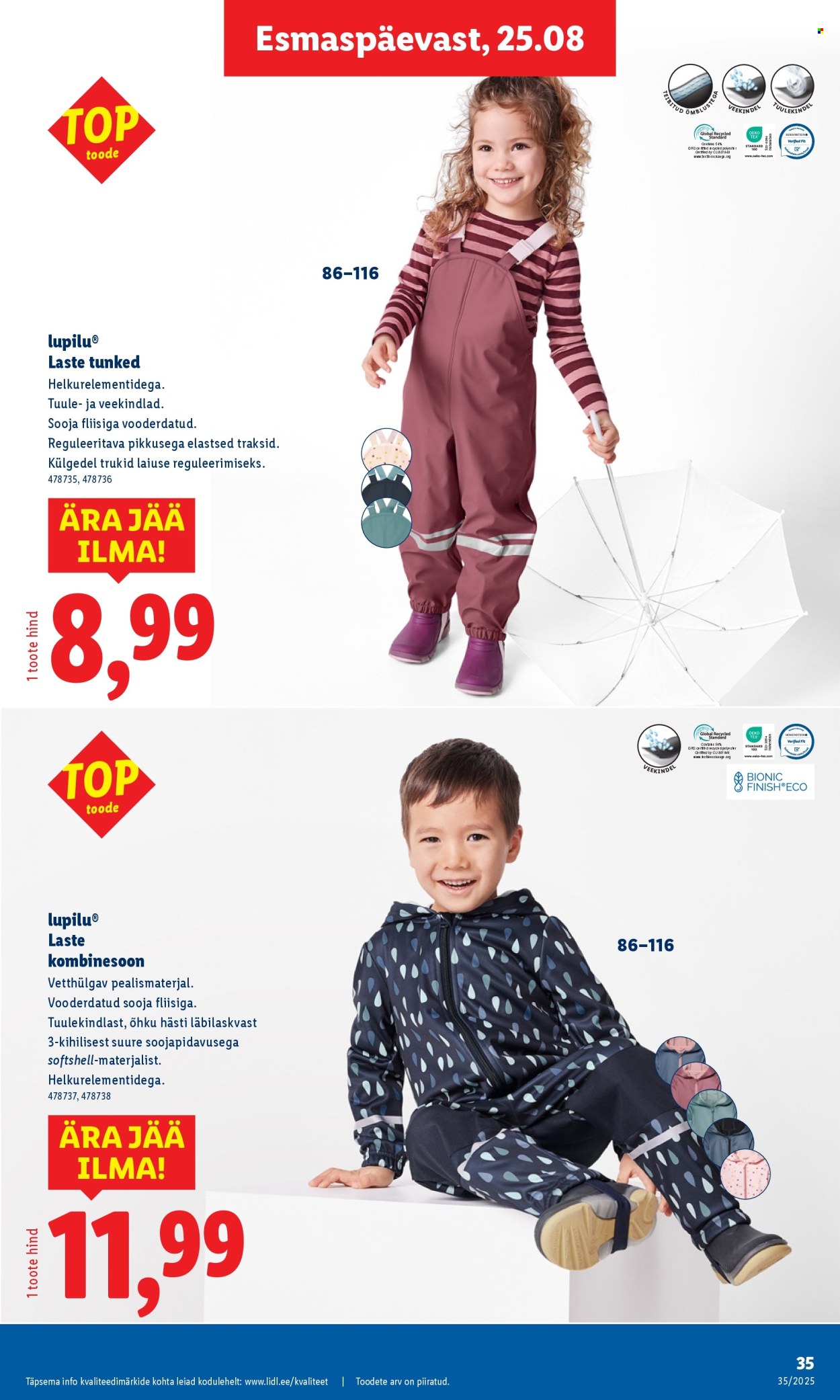Lidl kliendileht - Kliendileht (25.08 - 31.08.2025)