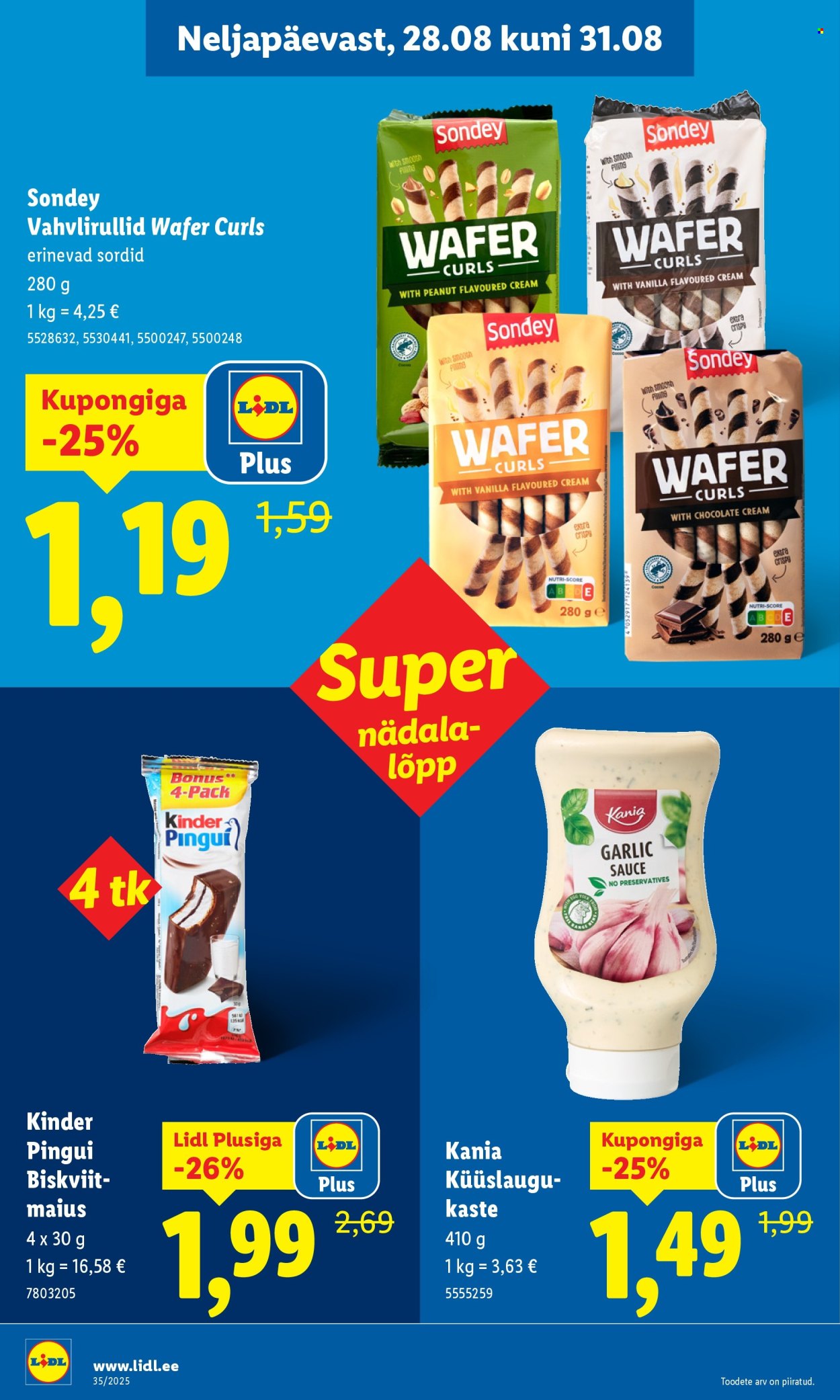 Lidl kliendileht - Kliendileht (25.08 - 31.08.2025)