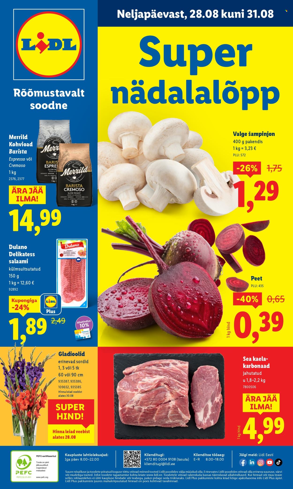 Lidl kliendileht - Kliendileht (25.08 - 31.08.2025)