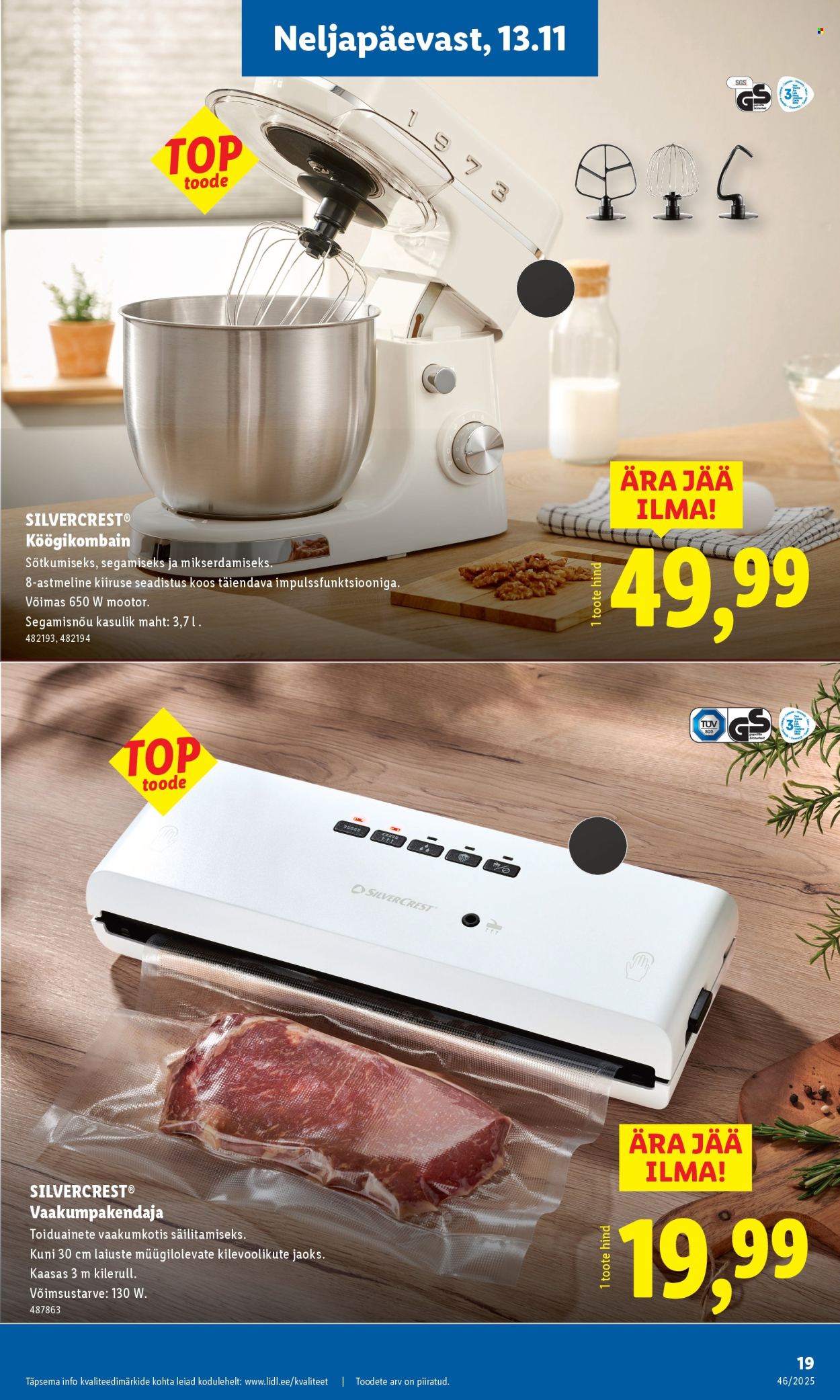 Lidl kliendileht - Tööstuskaupade pakkumised (10.11 - 16.11.2025)