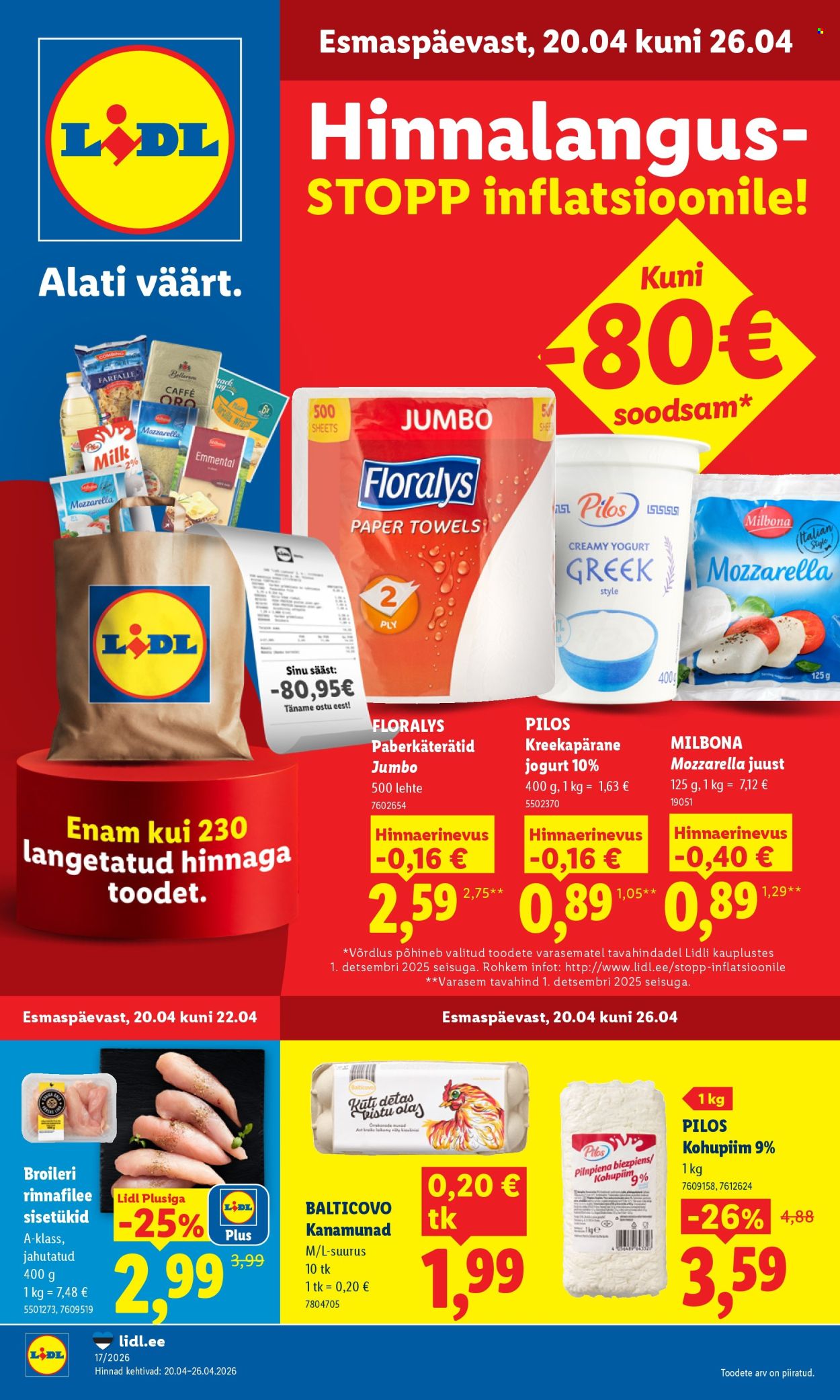 Lidl kliendileht - Kliendileht (20.04 - 26.04.2026)