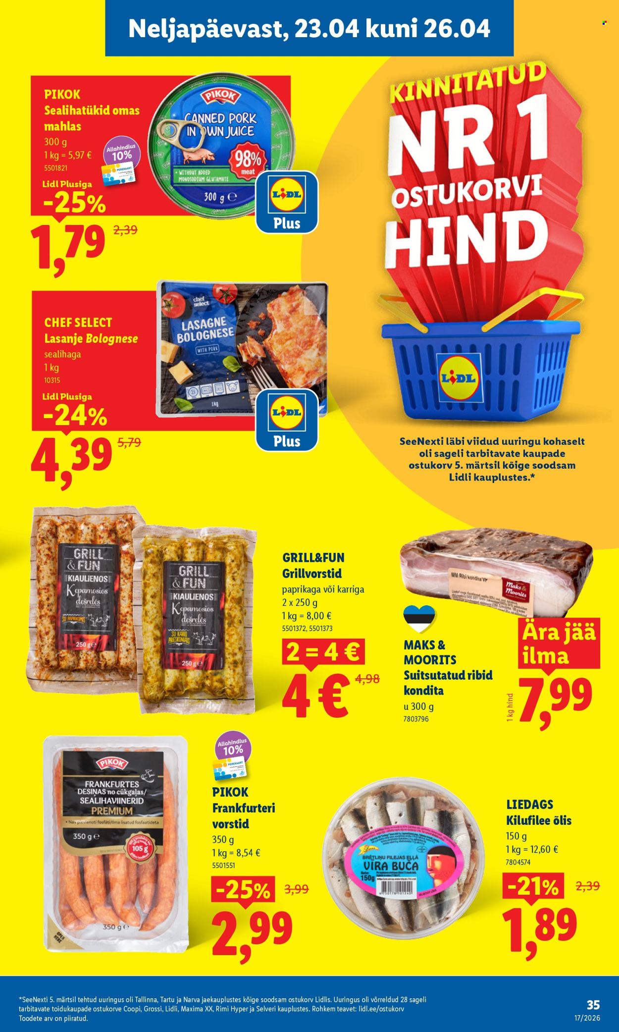 Lidl kliendileht - Kliendileht (20.04 - 26.04.2026)