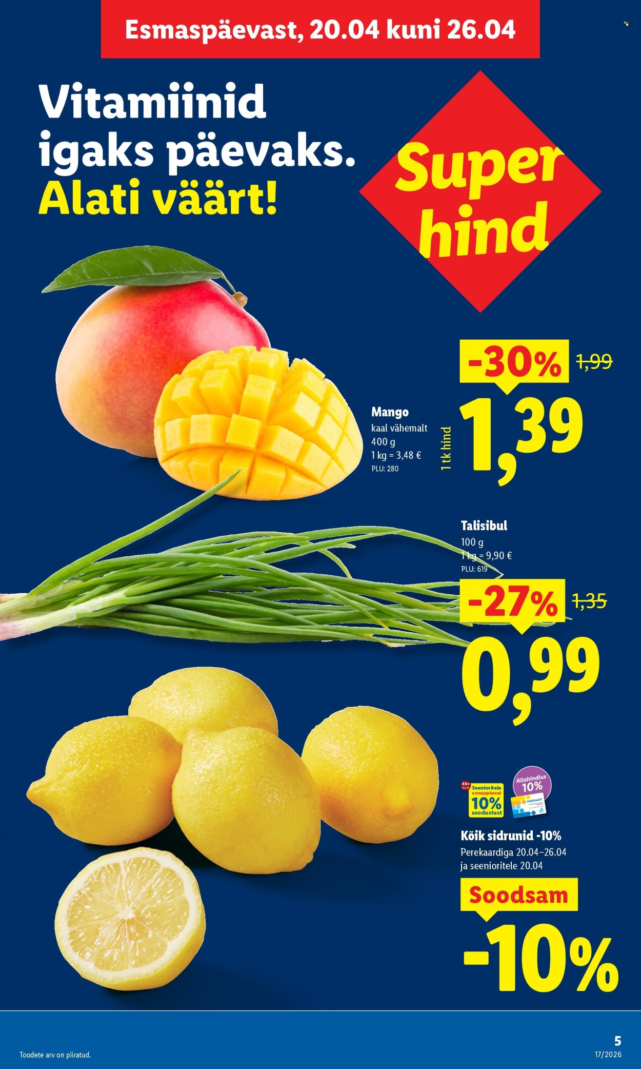 Lidl kliendileht - Kliendileht (20.04 - 26.04.2026)