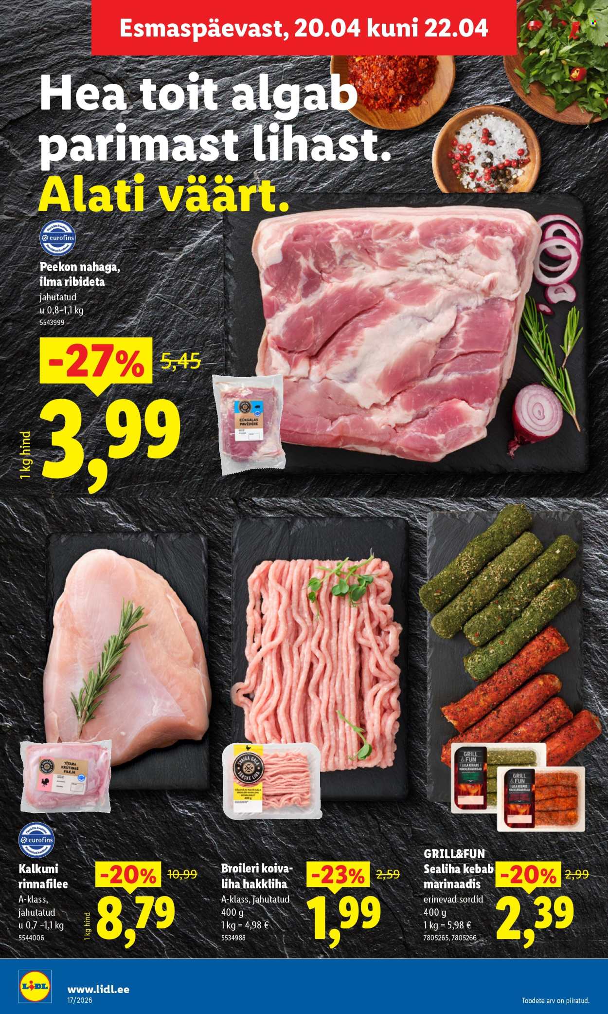 Lidl kliendileht - Kliendileht (20.04 - 26.04.2026)