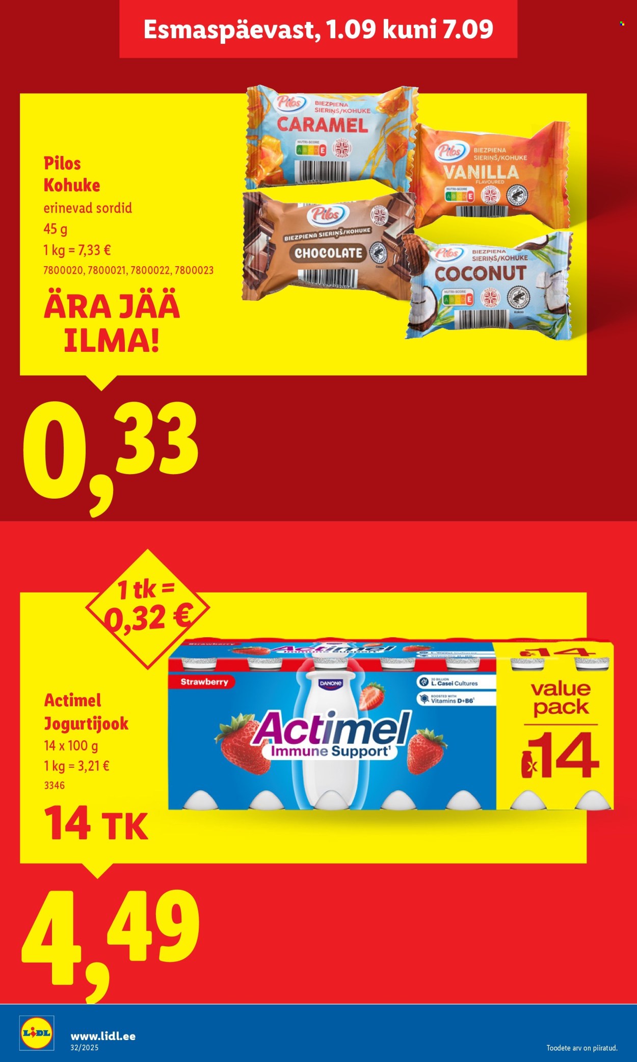 Lidl kliendileht - Kliendileht (1.09 - 7.09.2025)