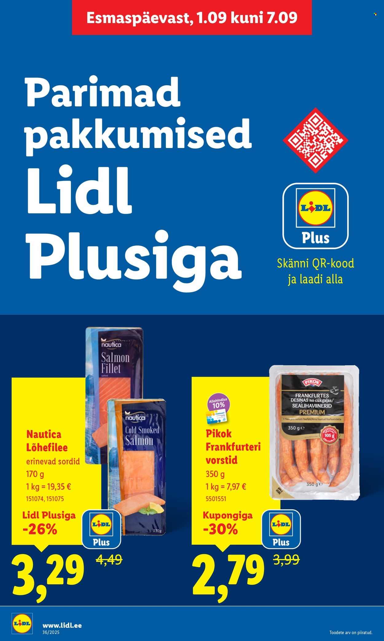 Lidl kliendileht - Kliendileht (1.09 - 7.09.2025)