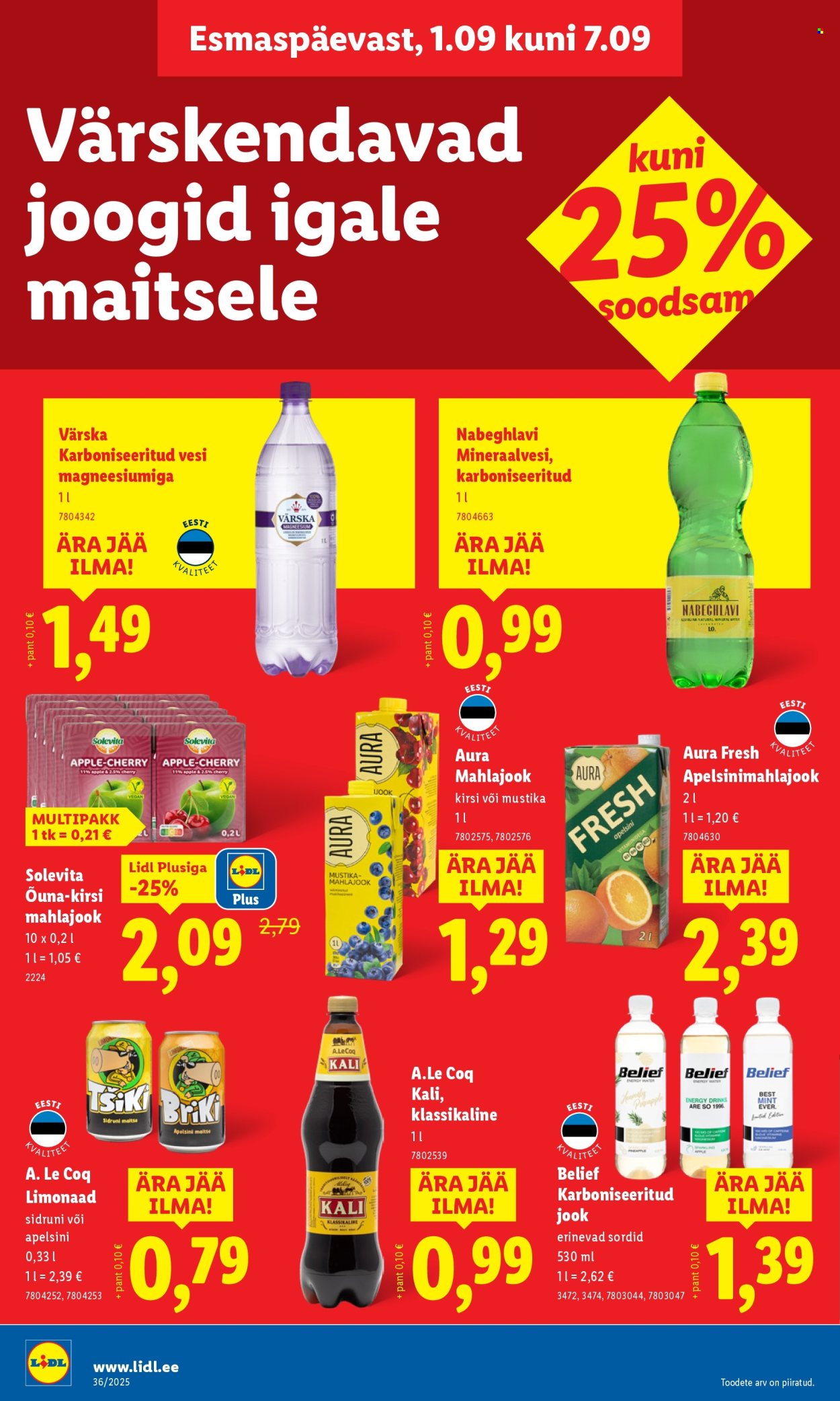 Lidl kliendileht - Kliendileht (1.09 - 7.09.2025)
