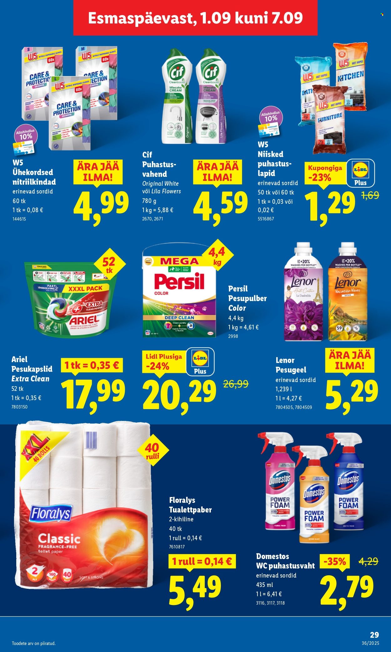 Lidl kliendileht - Kliendileht (1.09 - 7.09.2025)