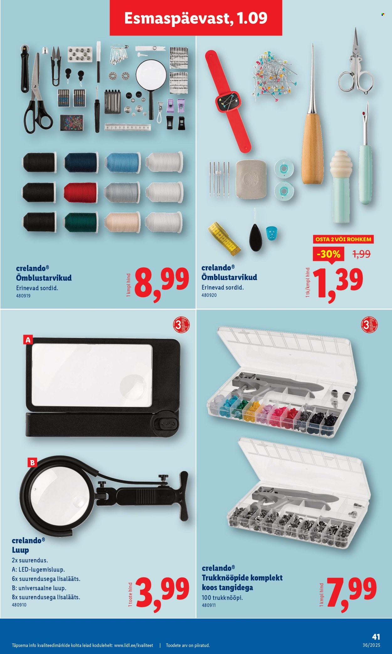 Lidl kliendileht - Kliendileht (1.09 - 7.09.2025)