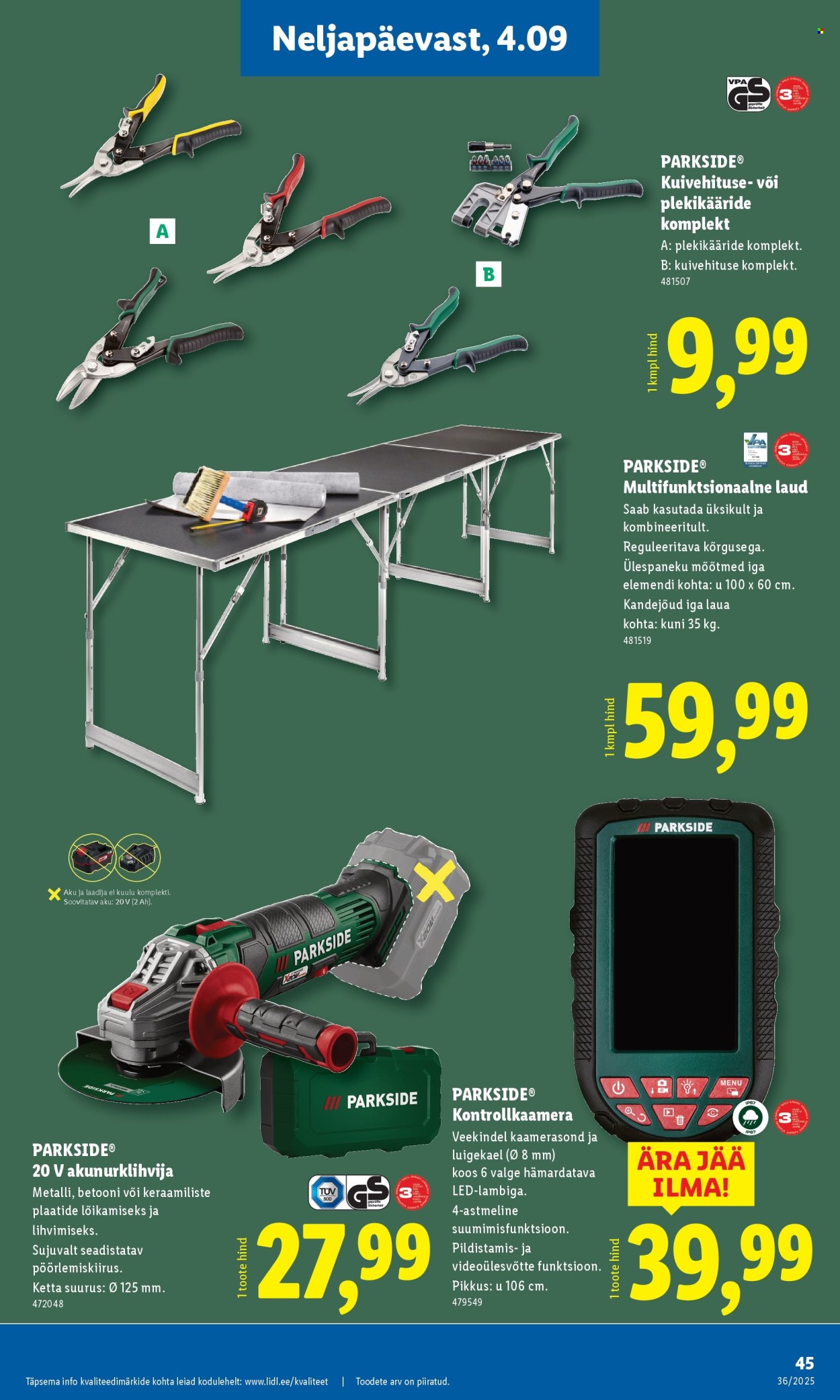 Lidl kliendileht - Kliendileht (1.09 - 7.09.2025)