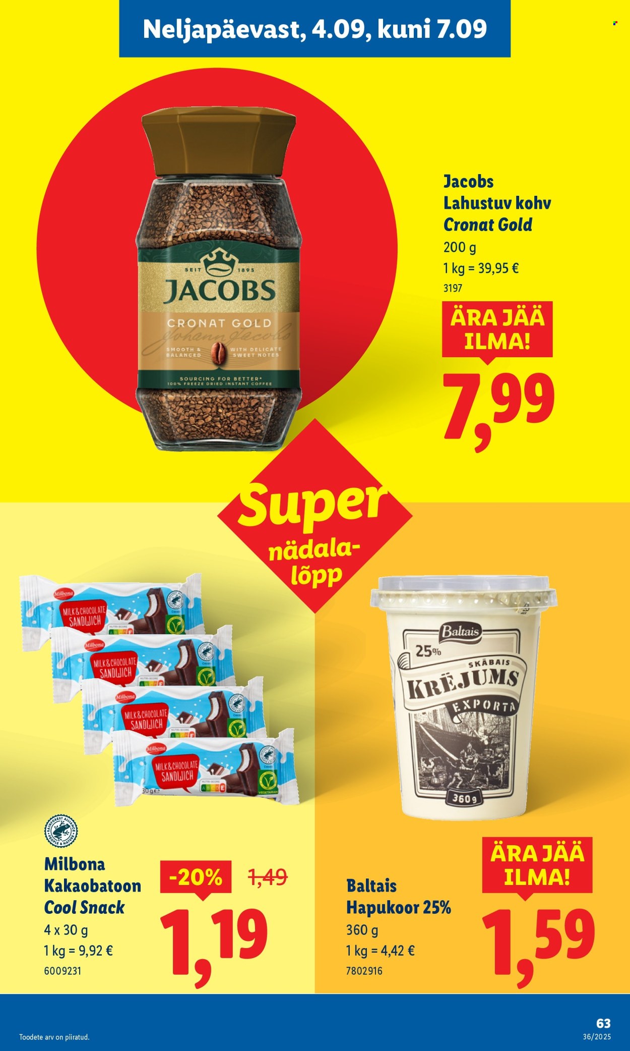 Lidl kliendileht - Kliendileht (1.09 - 7.09.2025)