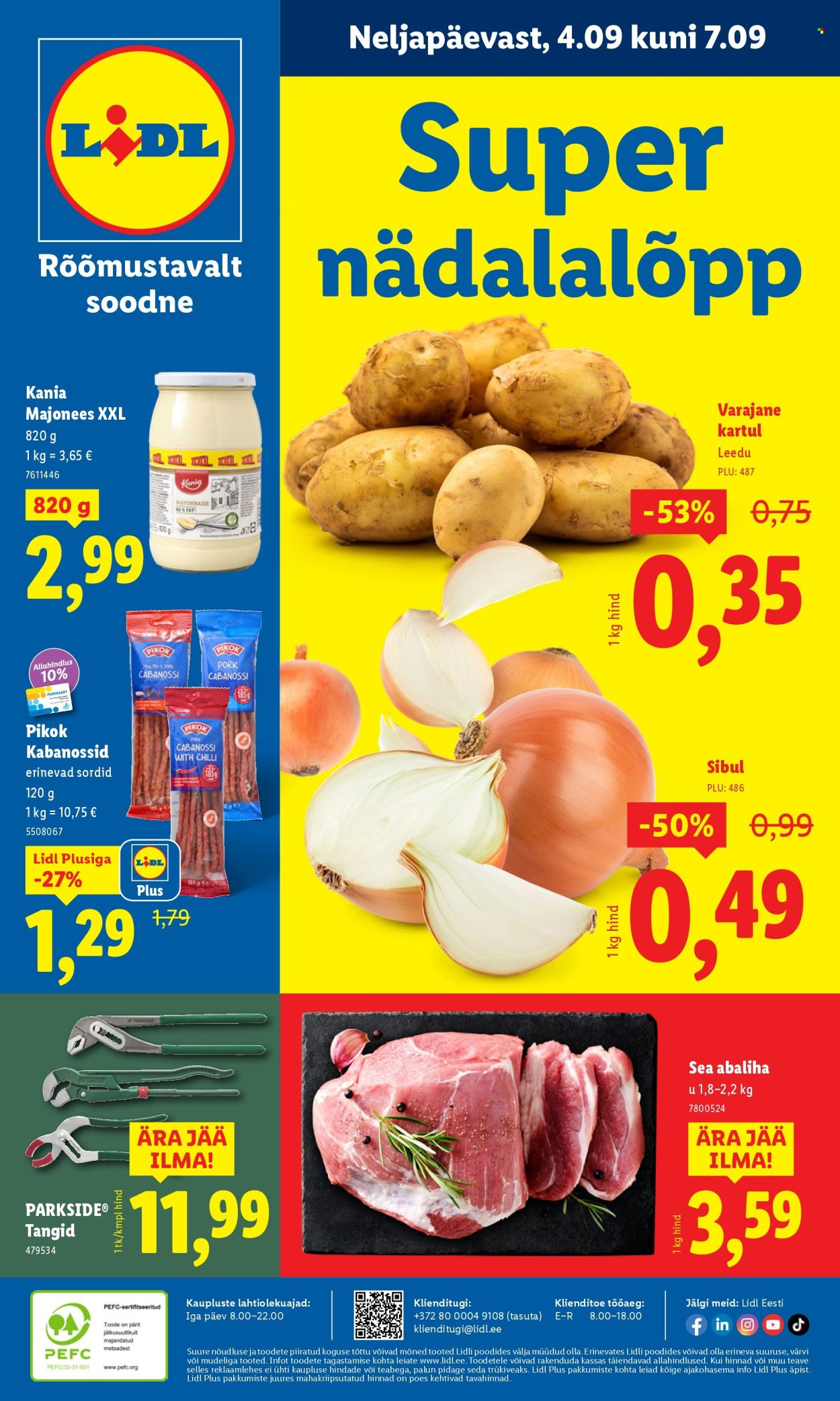 Lidl kliendileht - Kliendileht (1.09 - 7.09.2025)