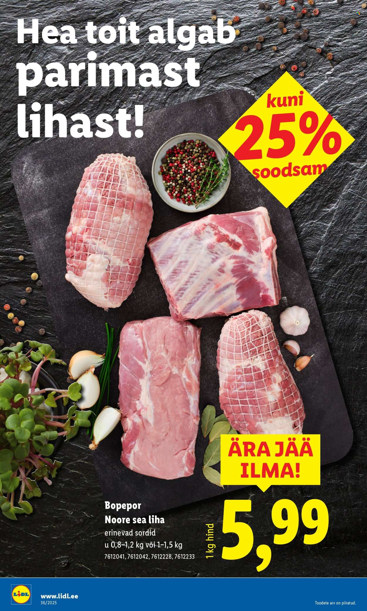 Lidl kliendileht - Kliendileht (1.09 - 7.09.2025)