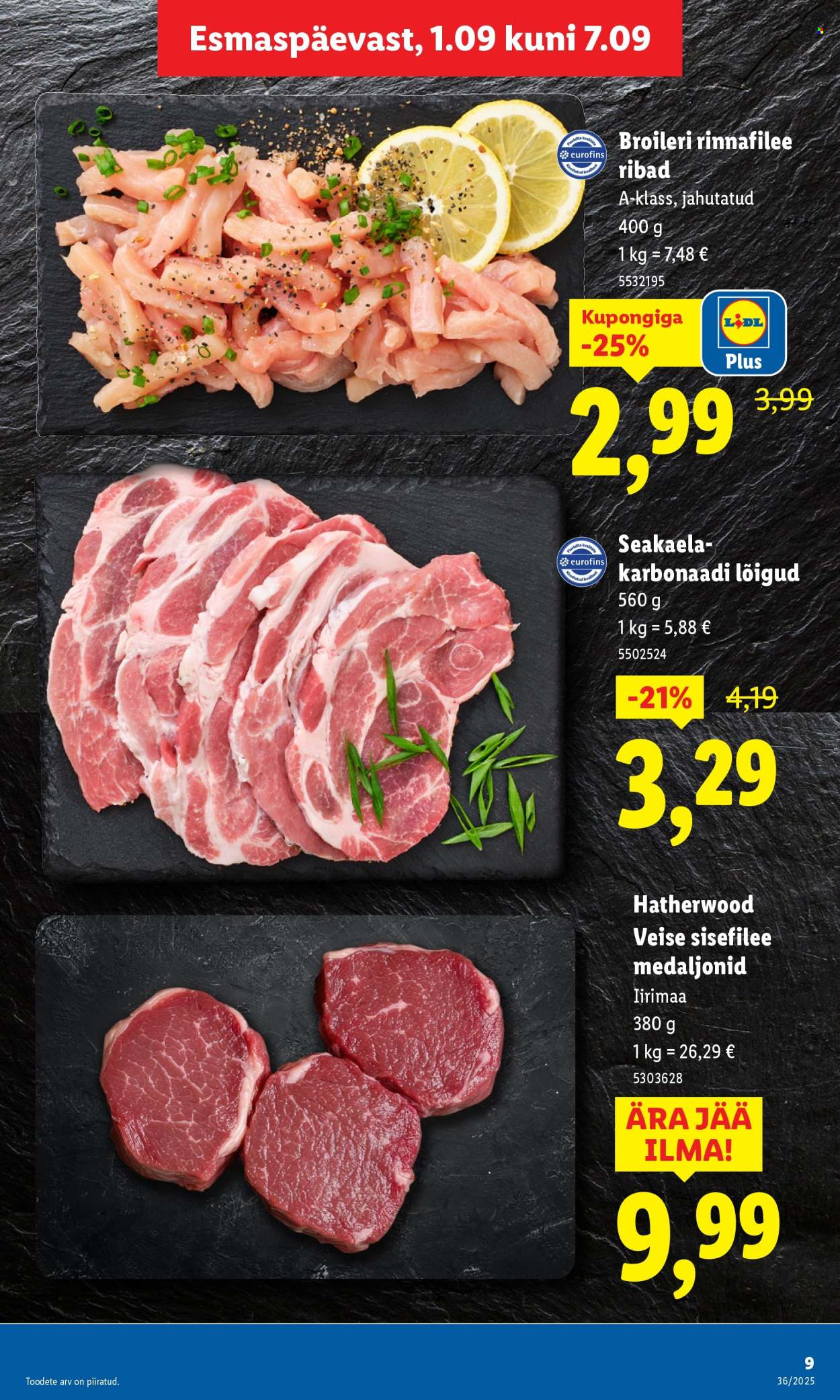 Lidl kliendileht - Kliendileht (1.09 - 7.09.2025)