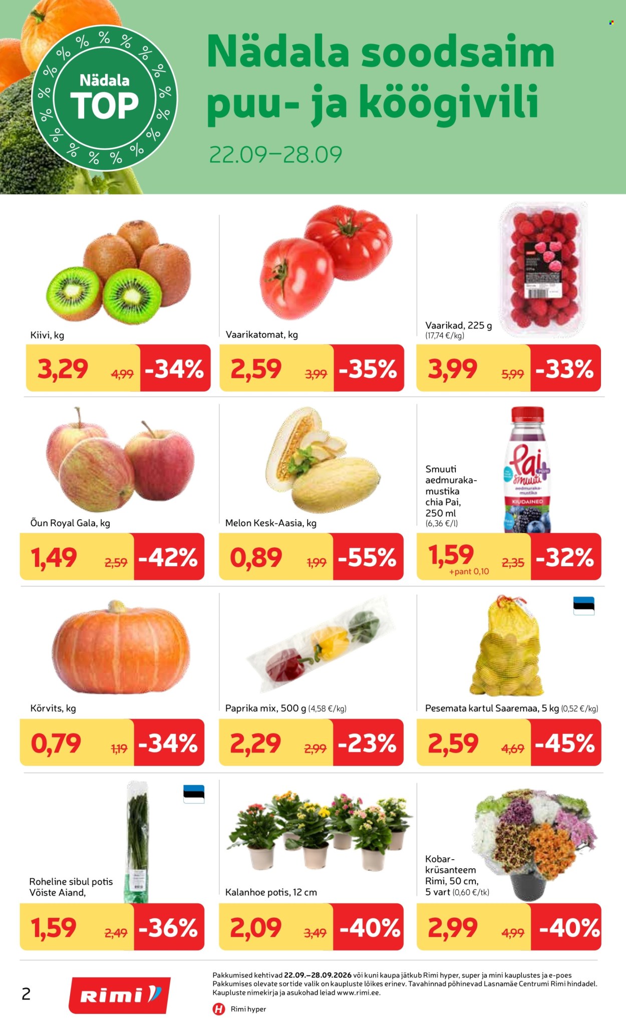 Rimi kliendileht (22.09 - 28.09.2026)