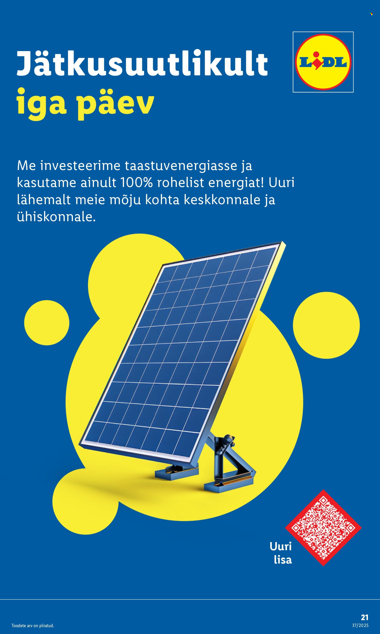 Lidl kliendileht - Kliendileht (8.09 - 14.09.2025)