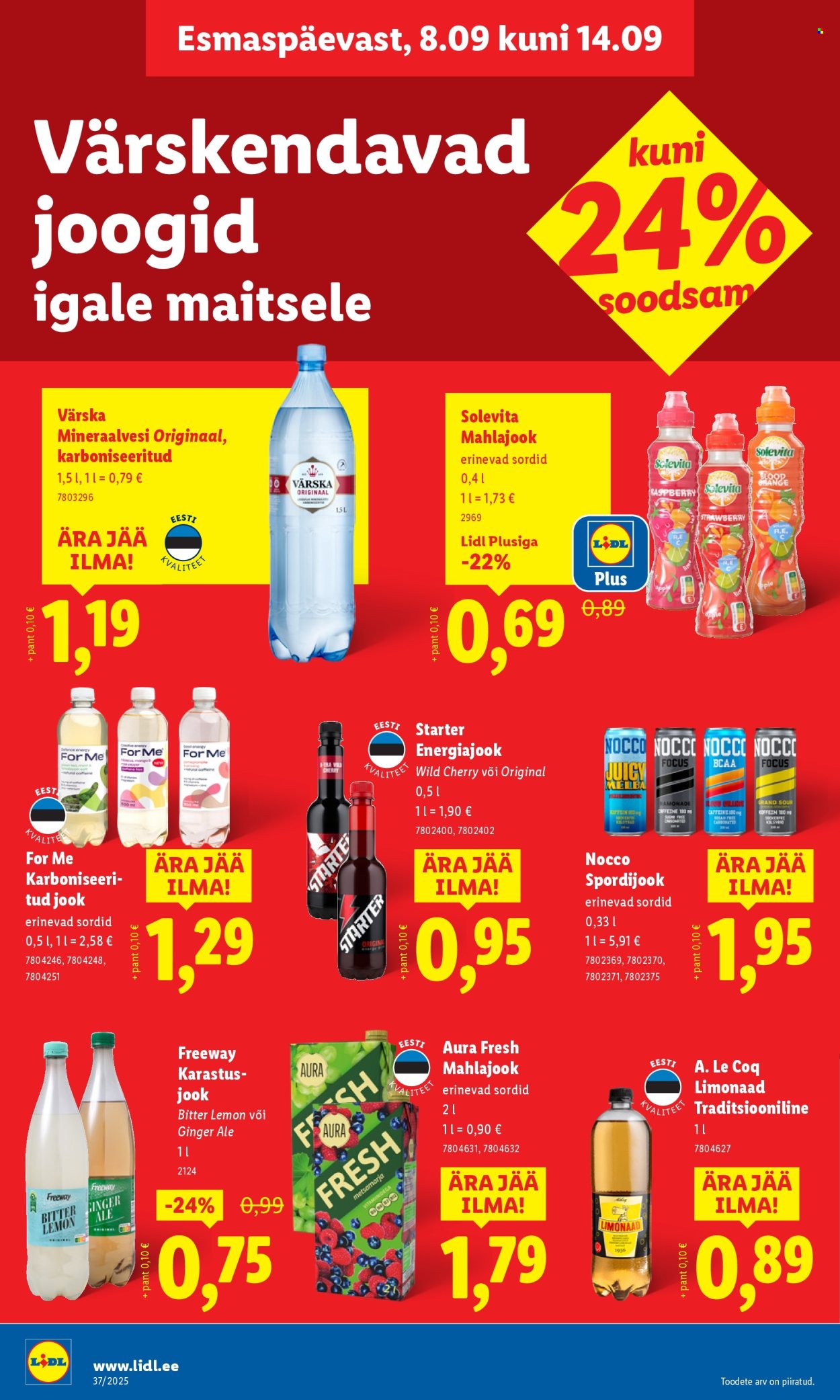 Lidl kliendileht - Kliendileht (8.09 - 14.09.2025)