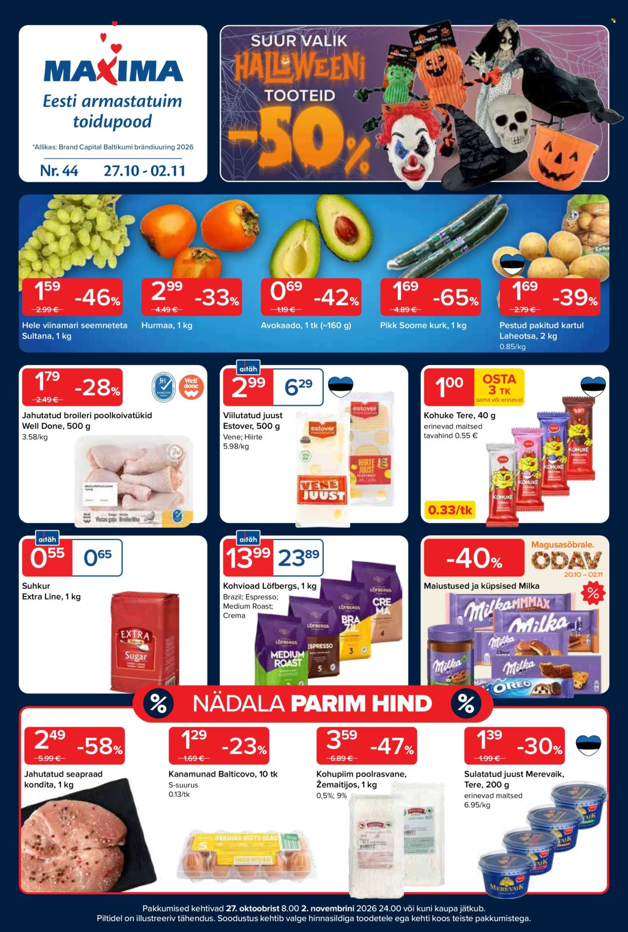Maxima kliendileht (27.10 - 2.11.2026)
