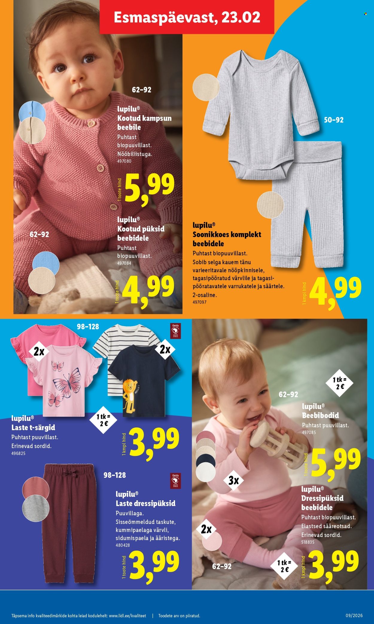 Lidl kliendileht - Tööstuskaupade pakkumised (23.02 - 1.03.2026)