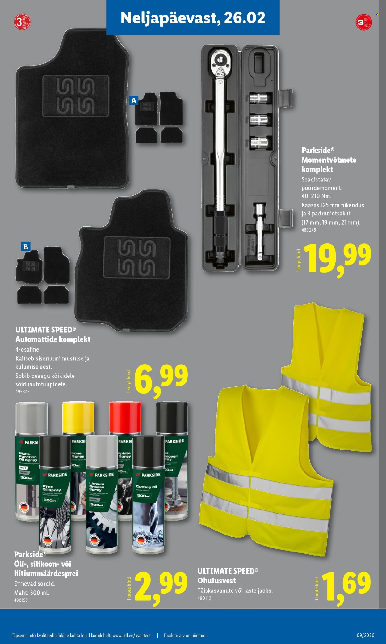 Lidl kliendileht - Tööstuskaupade pakkumised (23.02 - 1.03.2026)