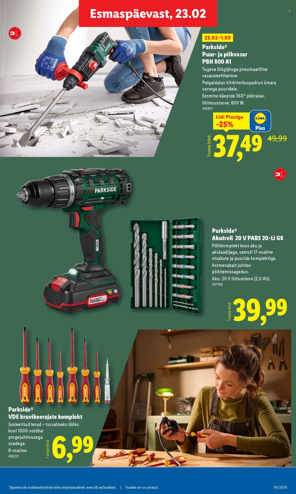 Lidl kliendileht - Tööstuskaupade pakkumised (23.02 - 1.03.2026)