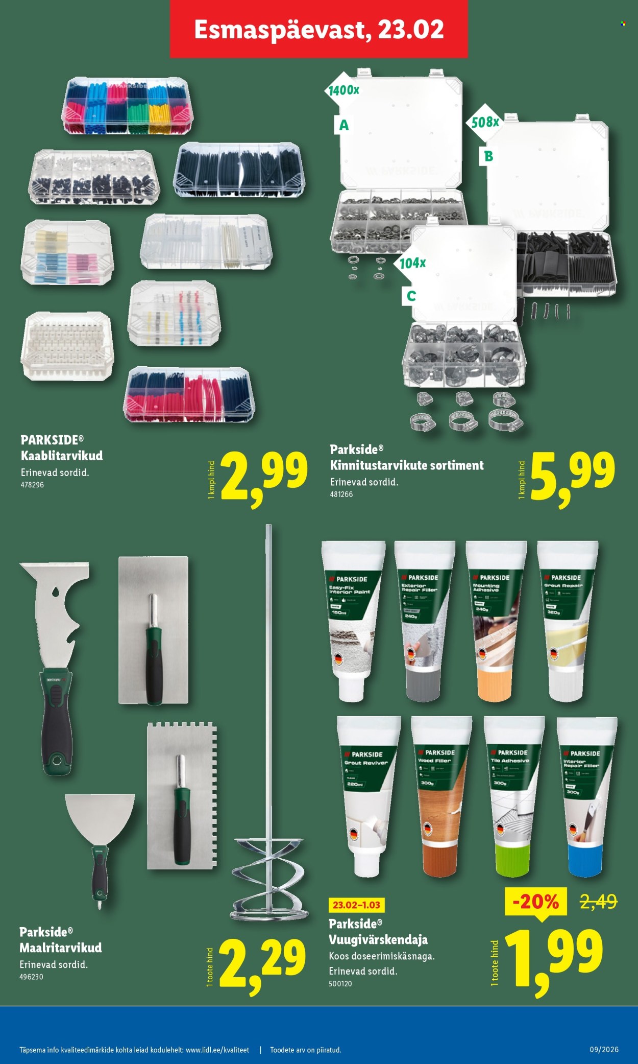 Lidl kliendileht - Tööstuskaupade pakkumised (23.02 - 1.03.2026)