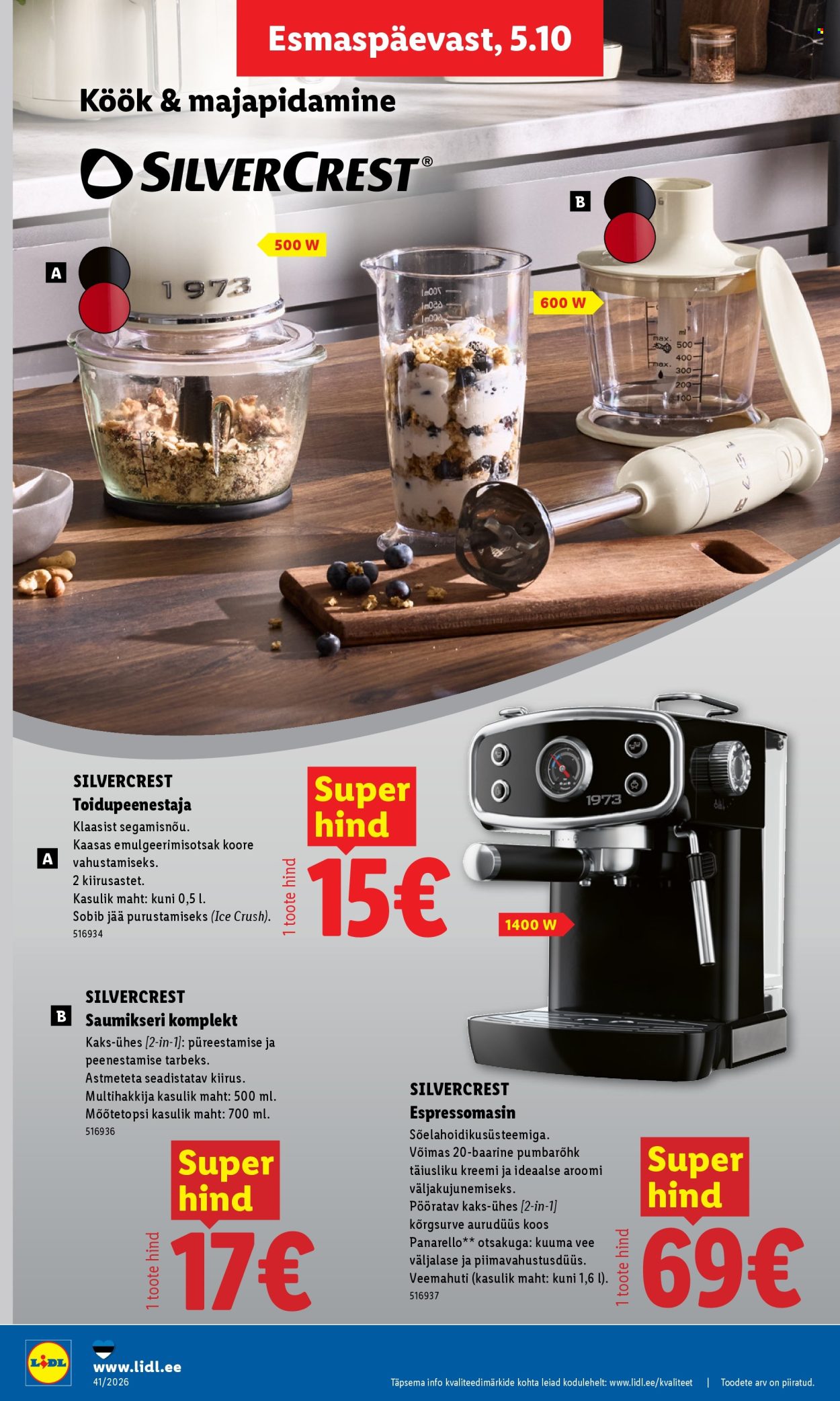 Lidl kliendileht (5.10 - 11.10.2026)