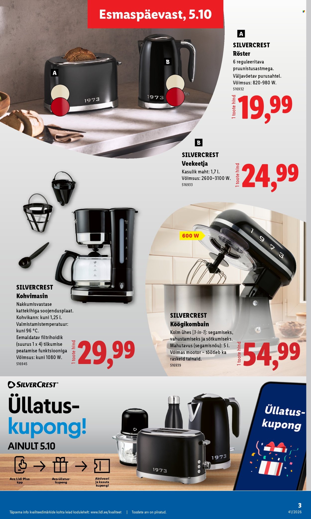 Lidl kliendileht (5.10 - 11.10.2026)
