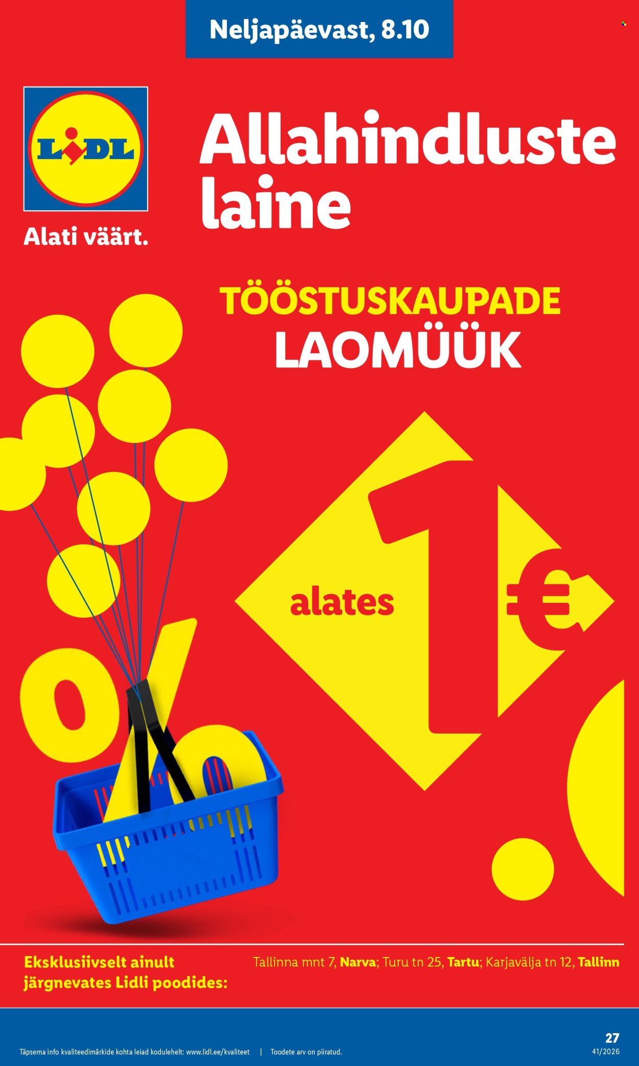Lidl kliendileht (5.10 - 11.10.2026)