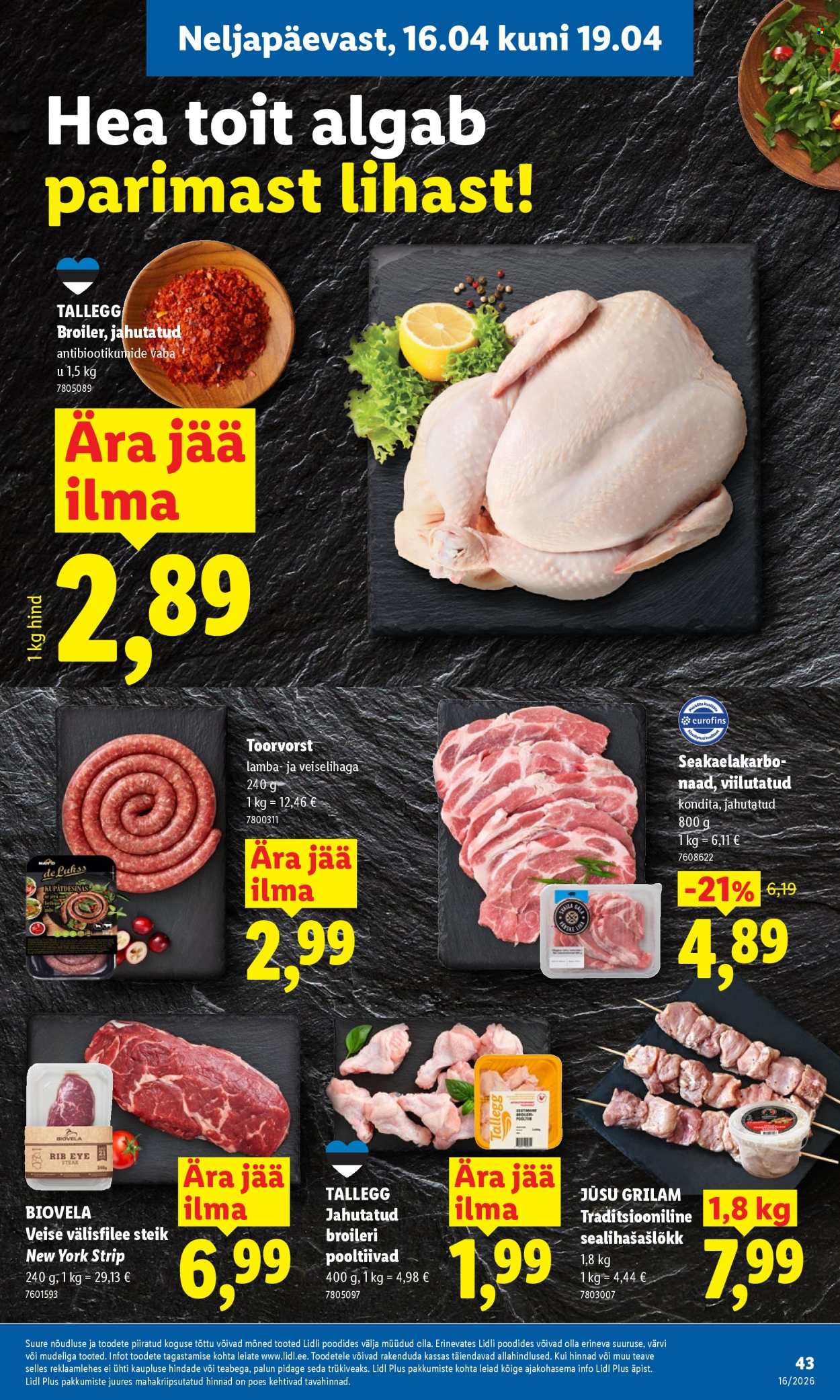 Lidl kliendileht - Kliendileht (13.04 - 19.04.2026)