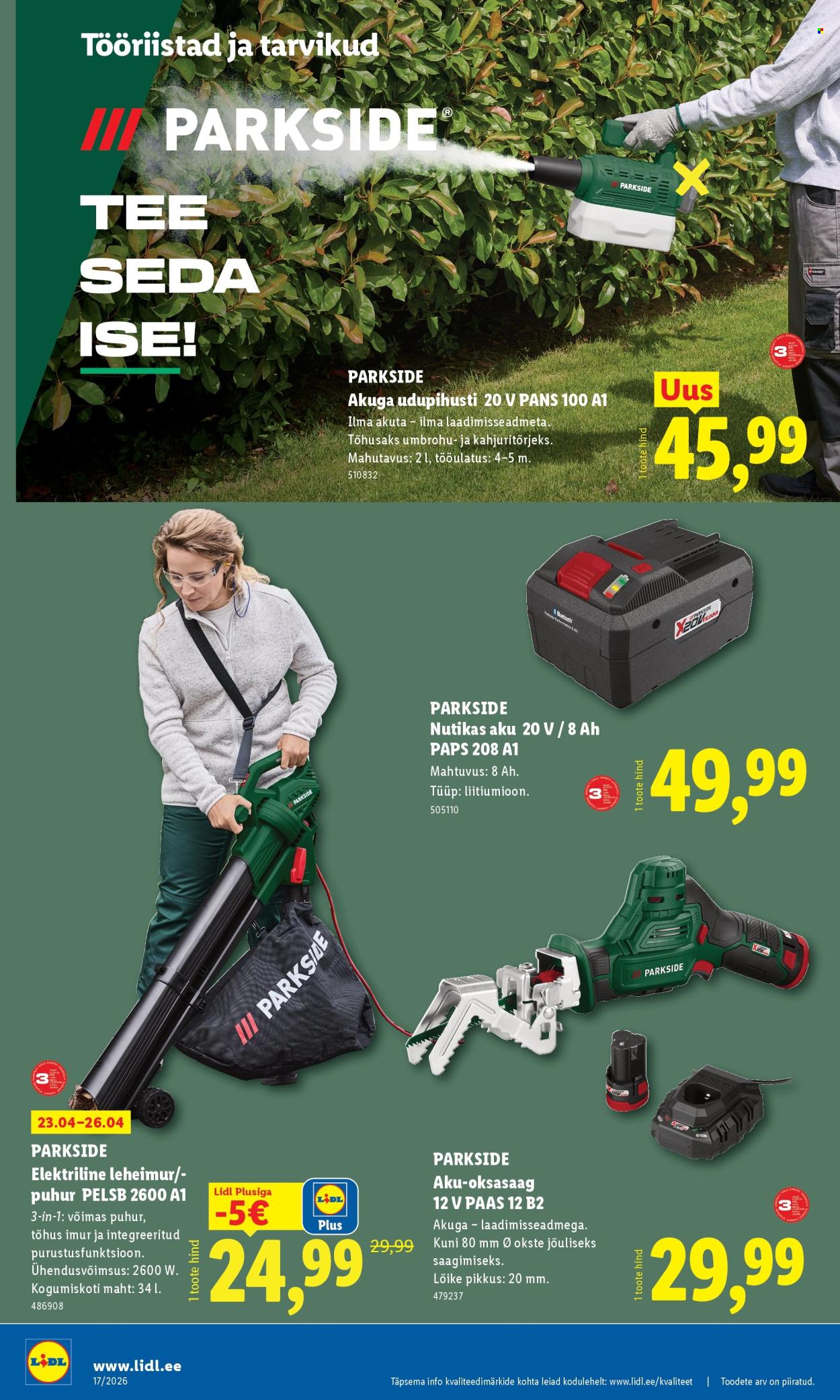 Lidl kliendileht - Tööstuskaupade pakkumised (20.04 - 26.04.2026)