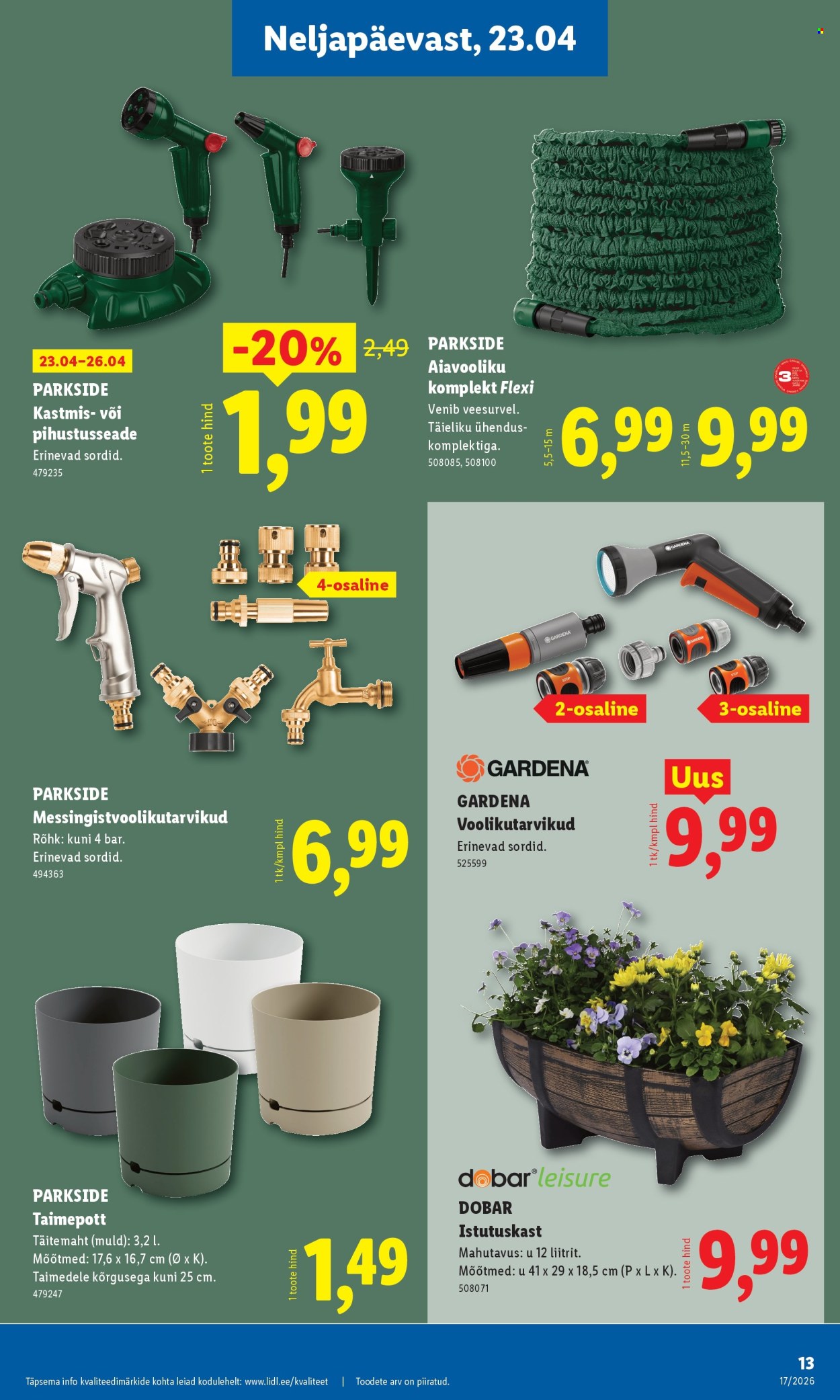 Lidl kliendileht - Tööstuskaupade pakkumised (20.04 - 26.04.2026)